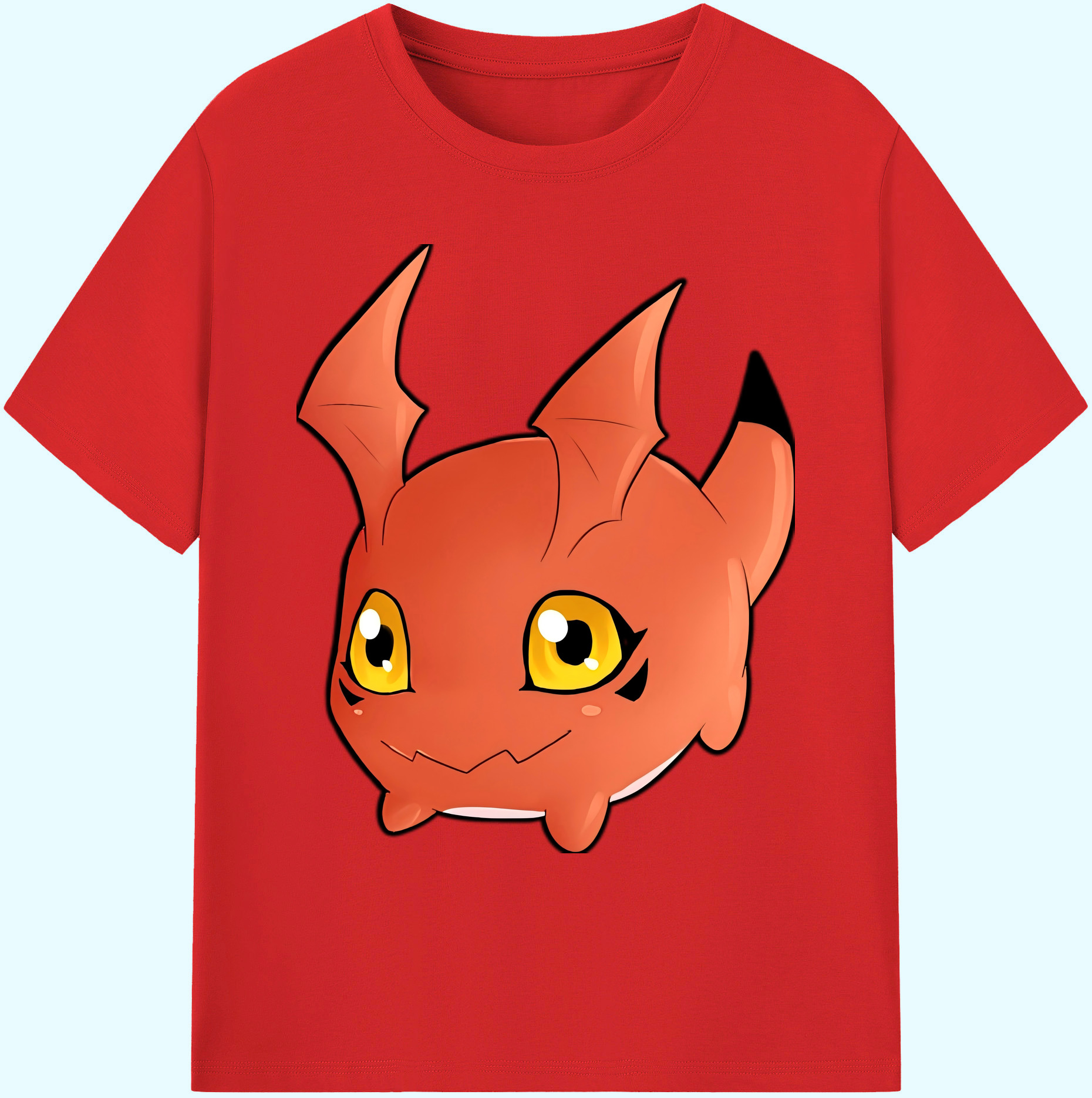 （画像用） Digimon デジタルモンスター/デジモン 綿100％ メンズ半袖Tシャツ｜肌触りやわらか＆通気性