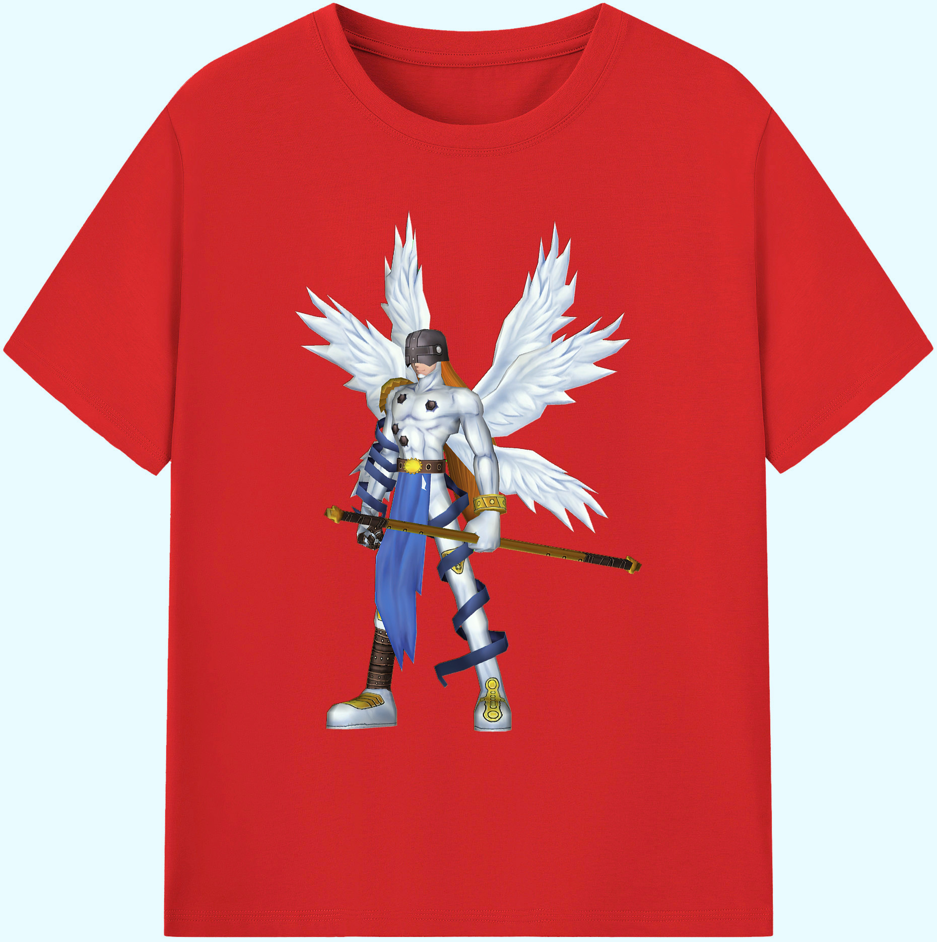 （画像用） Digimon デジタルモンスター/デジモン 綿100％ メンズ半袖Tシャツ｜肌触りやわらか＆通気性