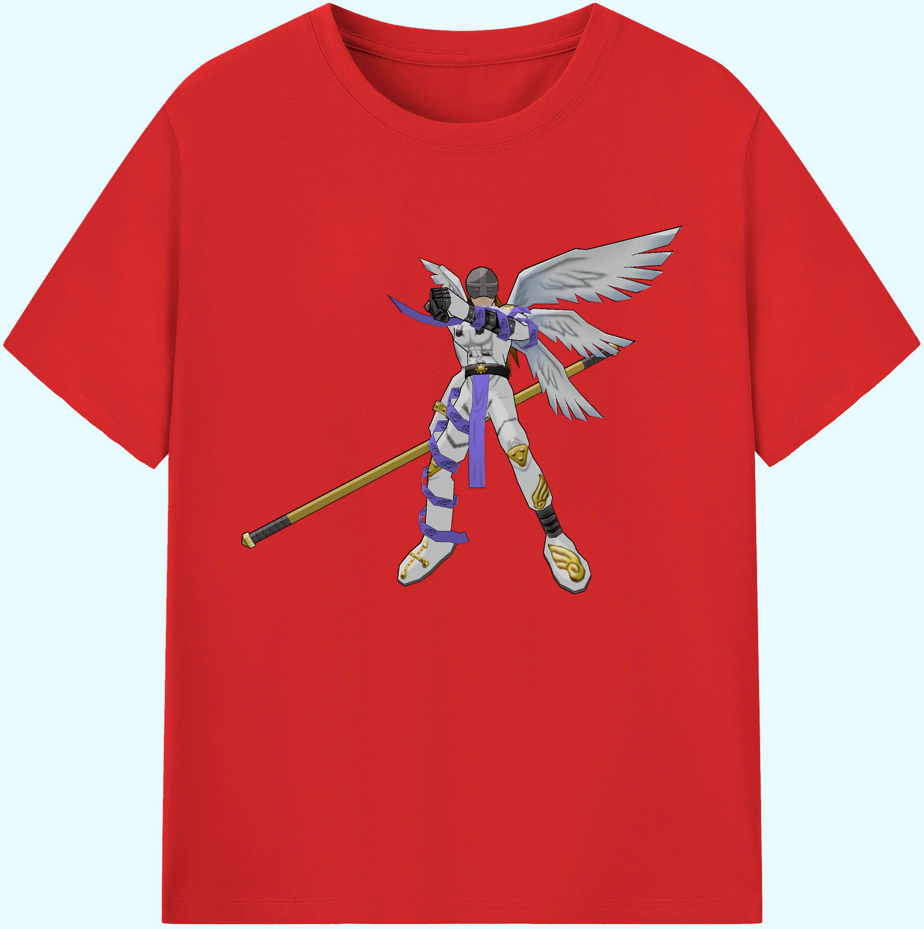 （画像用） Digimon デジタルモンスター/デジモン 綿100％ メンズ半袖Tシャツ｜肌触りやわらか＆通気性