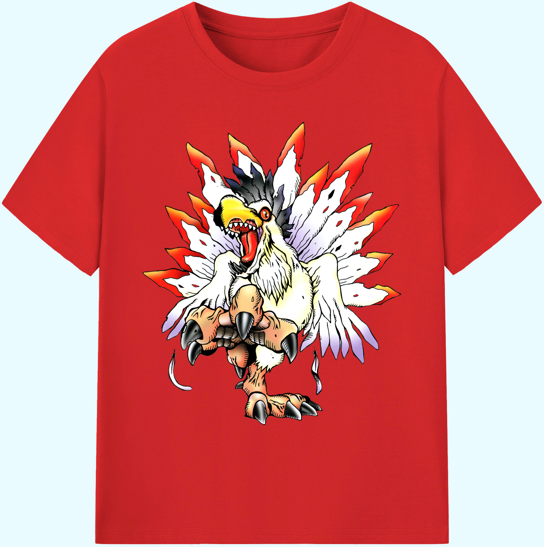 （画像用） Digimon デジタルモンスター/デジモン 綿100％ メンズ半袖Tシャツ｜肌触りやわらか＆通気性