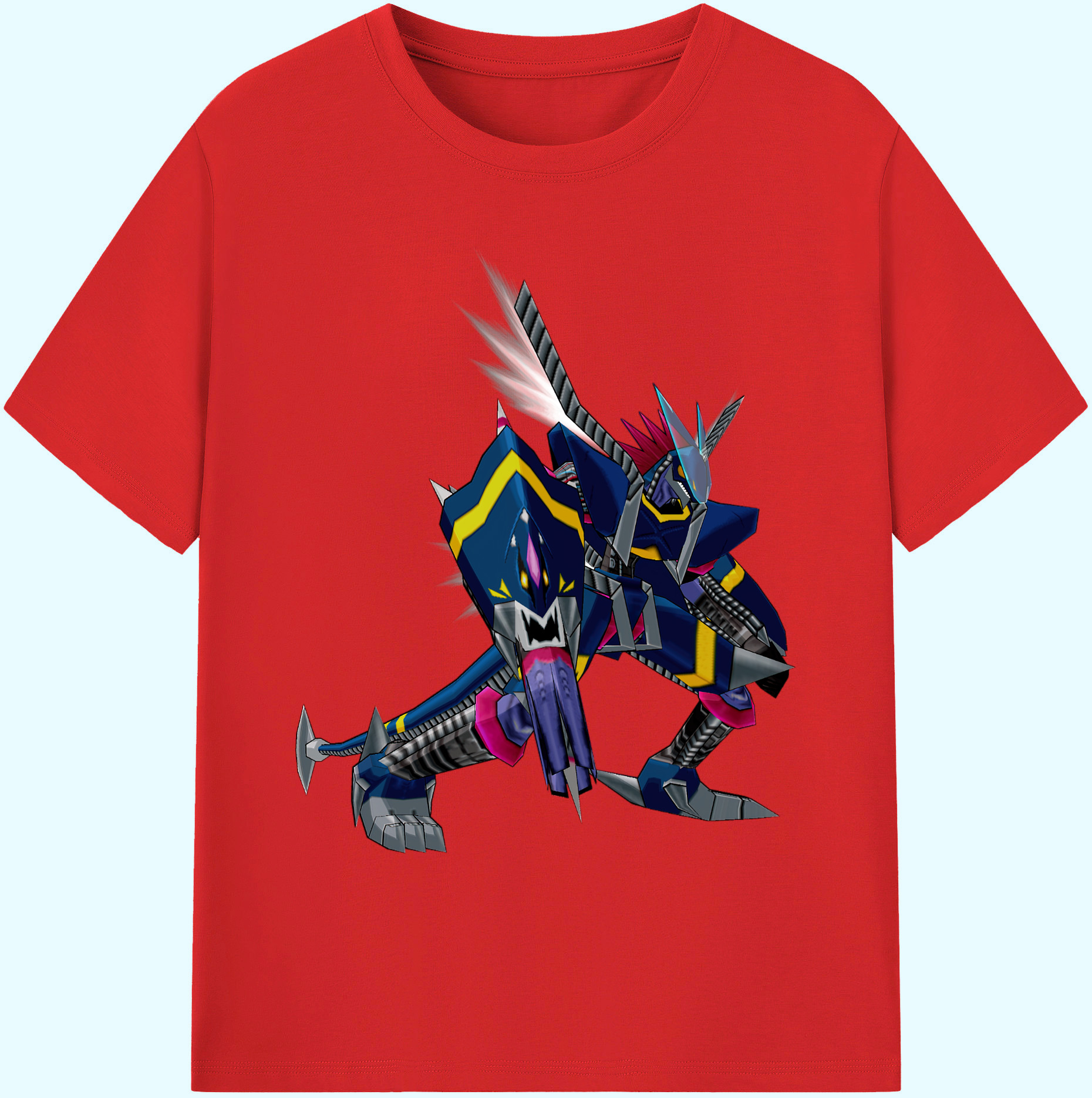 （画像用） Digimon デジタルモンスター/デジモン 綿100％ メンズ半袖Tシャツ｜肌触りやわらか＆通気性