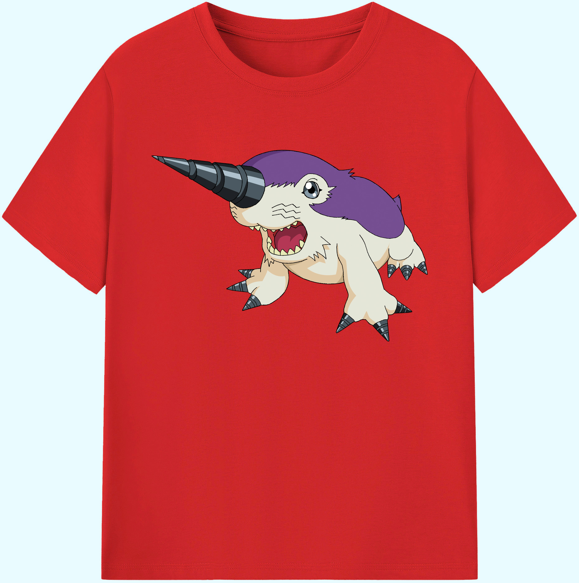 （画像用） Digimon デジタルモンスター/デジモン 綿100％ メンズ半袖Tシャツ｜肌触りやわらか＆通気性
