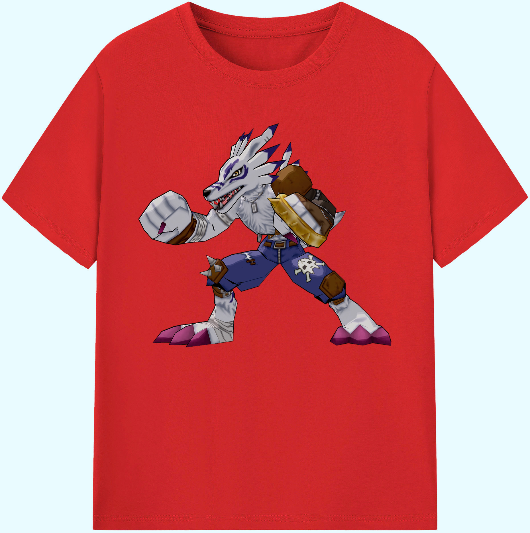 （画像用） Digimon デジタルモンスター/デジモン 綿100％ メンズ半袖Tシャツ｜肌触りやわらか＆通気性