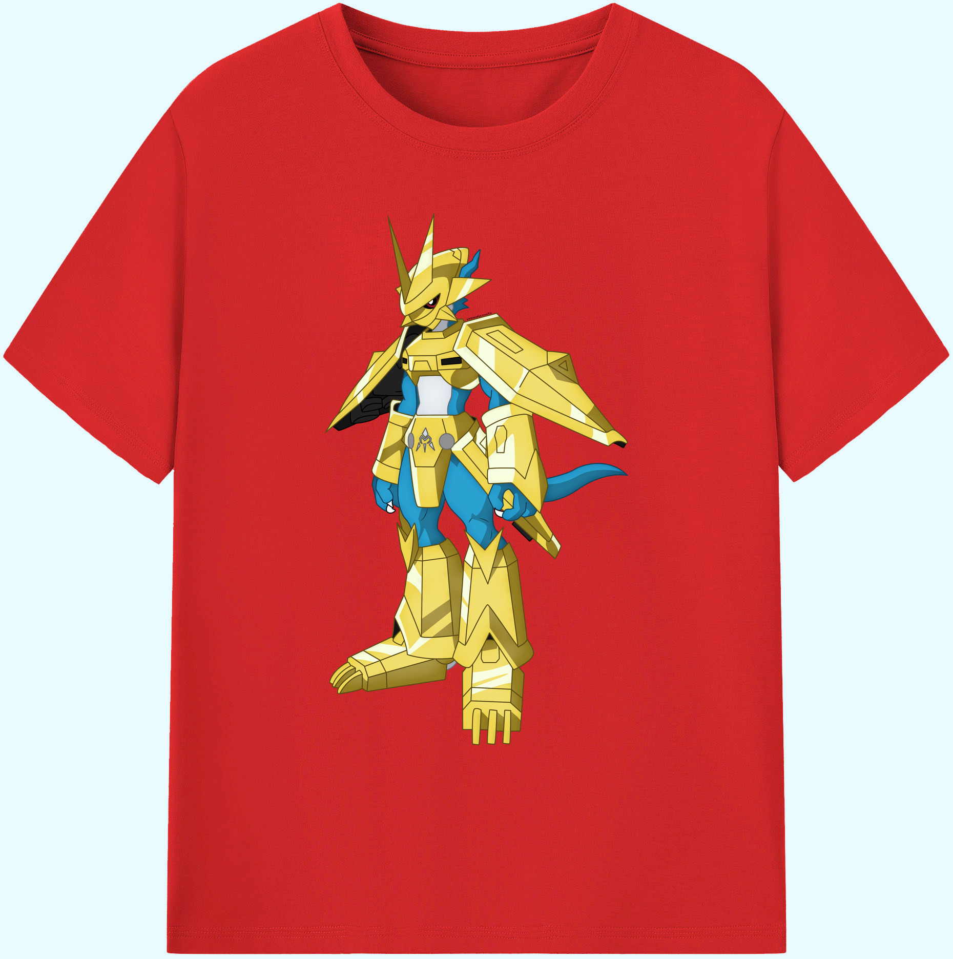 （画像用） Digimon デジタルモンスター/デジモン 綿100％ メンズ半袖Tシャツ｜肌触りやわらか＆通気性