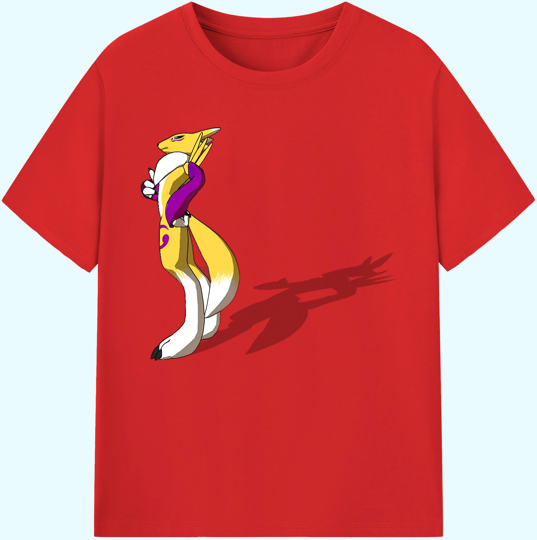 （画像用） Digimon デジタルモンスター/デジモン 綿100％ メンズ半袖Tシャツ｜肌触りやわらか＆通気性