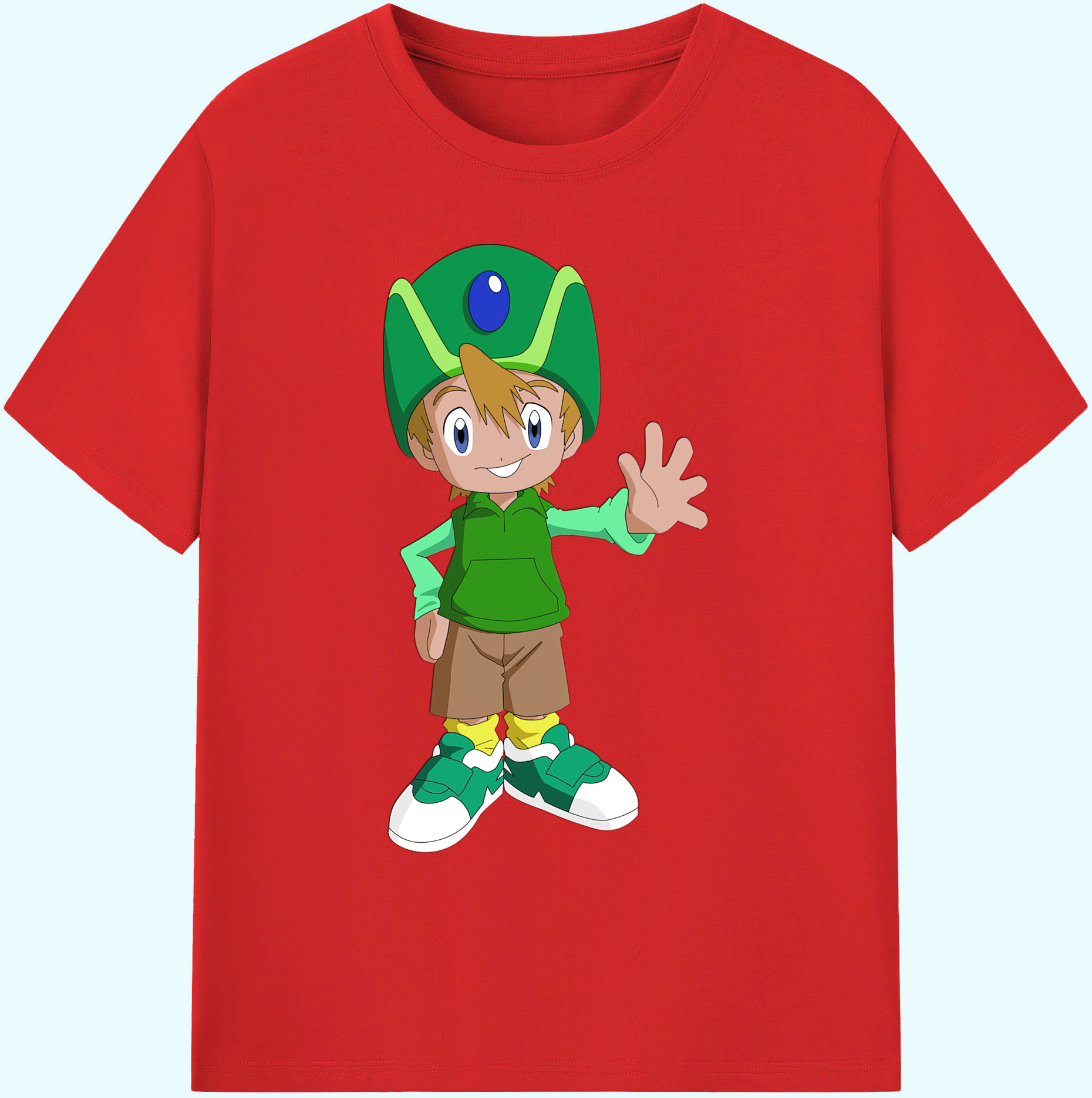 （画像用） Digimon デジタルモンスター/デジモン 綿100％ メンズ半袖Tシャツ｜肌触りやわらか＆通気性