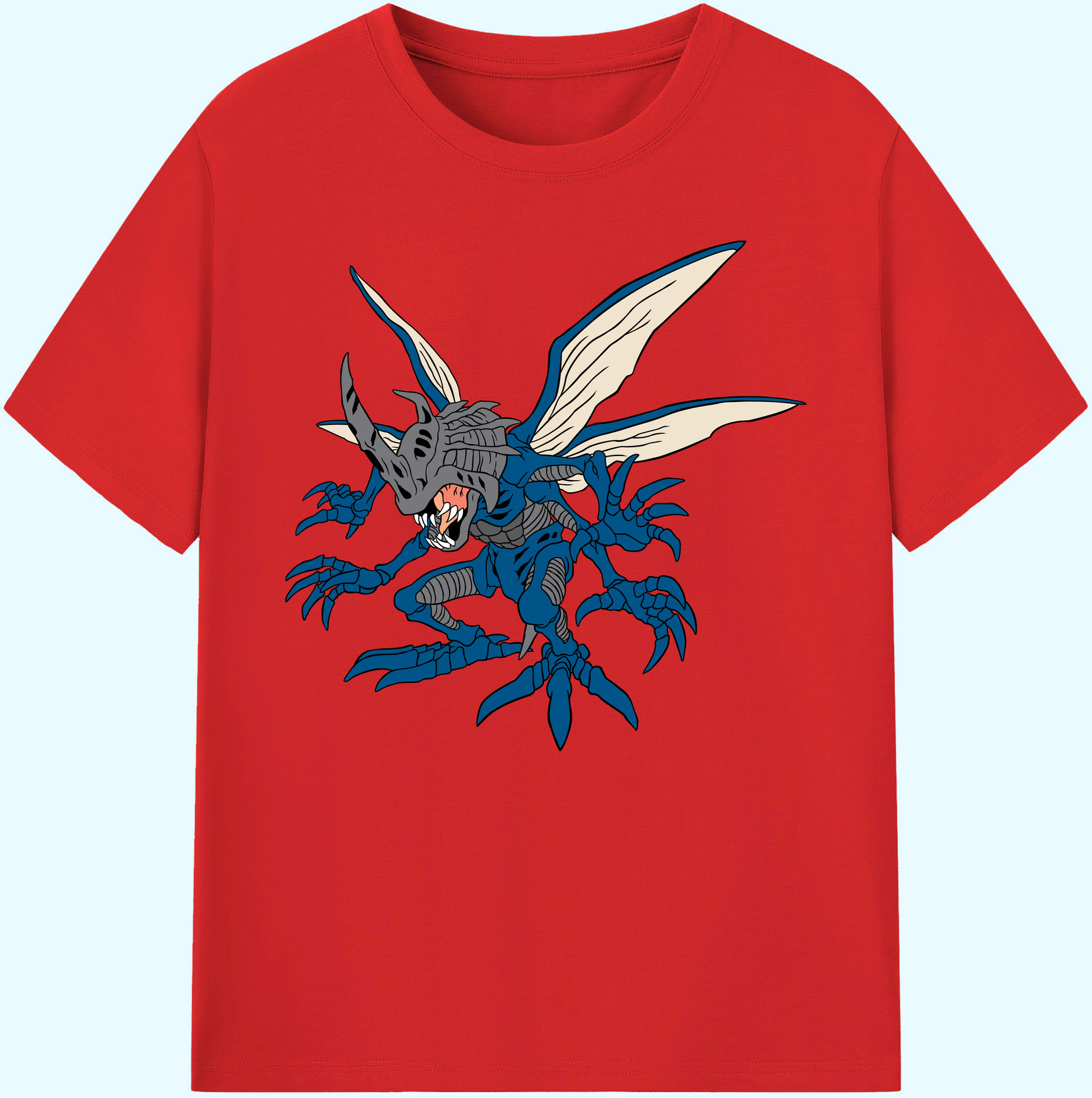 （画像用） Digimon デジタルモンスター/デジモン 綿100％ メンズ半袖Tシャツ｜肌触りやわらか＆通気性