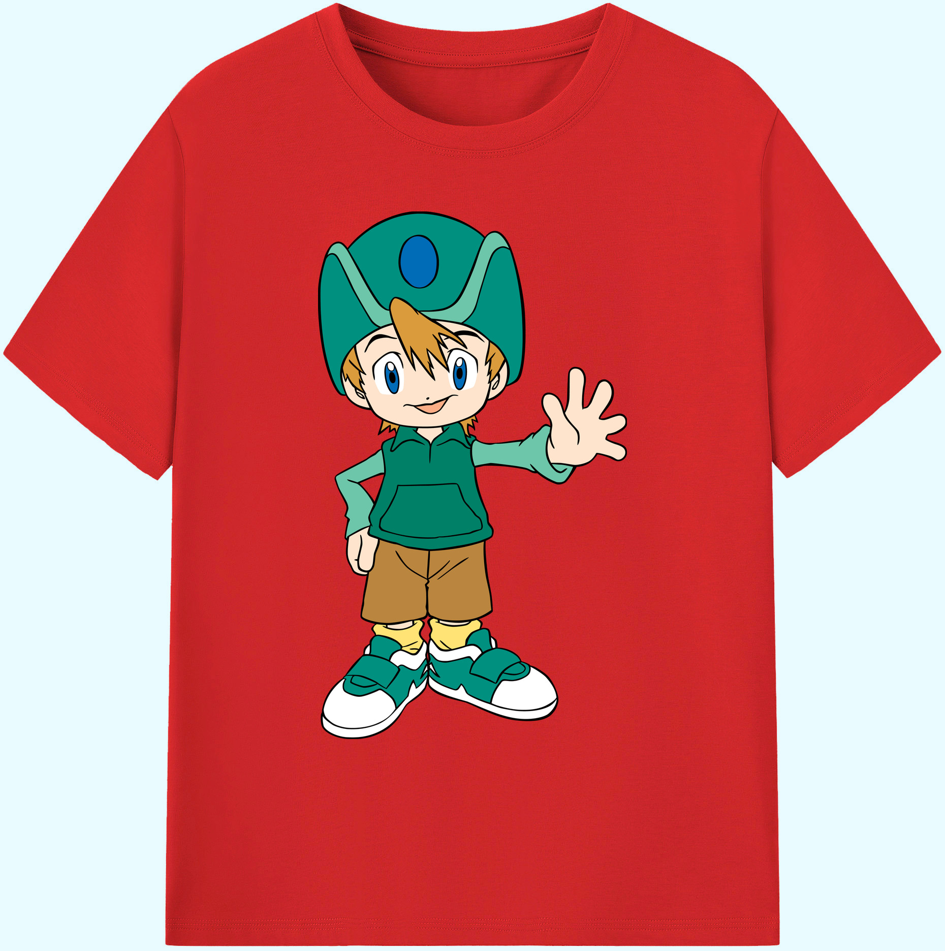 （画像用） Digimon デジタルモンスター/デジモン 綿100％ メンズ半袖Tシャツ｜肌触りやわらか＆通気性