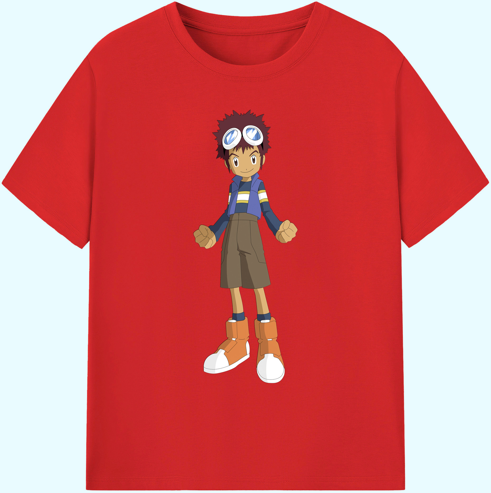 （画像用） Digimon デジタルモンスター/デジモン 綿100％ メンズ半袖Tシャツ｜肌触りやわらか＆通気性