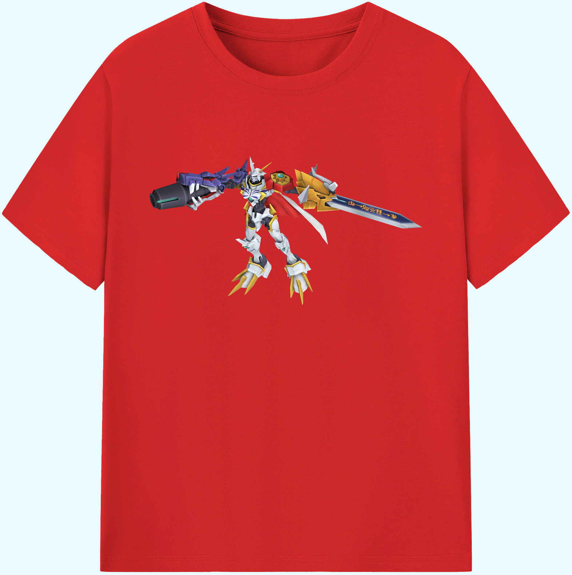 （画像用） Digimon デジタルモンスター/デジモン 綿100％ メンズ半袖Tシャツ｜肌触りやわらか＆通気性