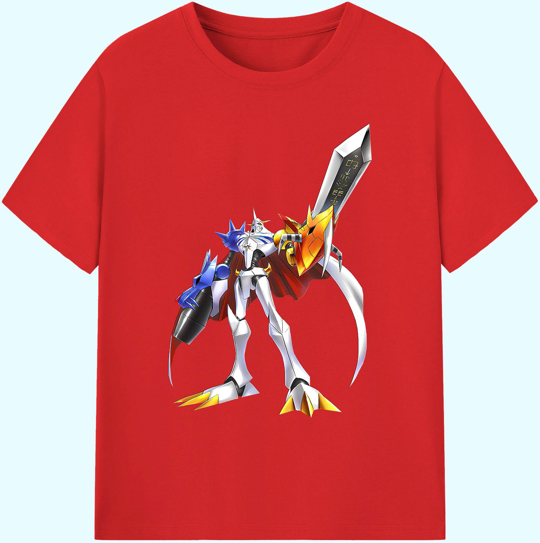（画像用） Digimon デジタルモンスター/デジモン 綿100％ メンズ半袖Tシャツ｜肌触りやわらか＆通気性