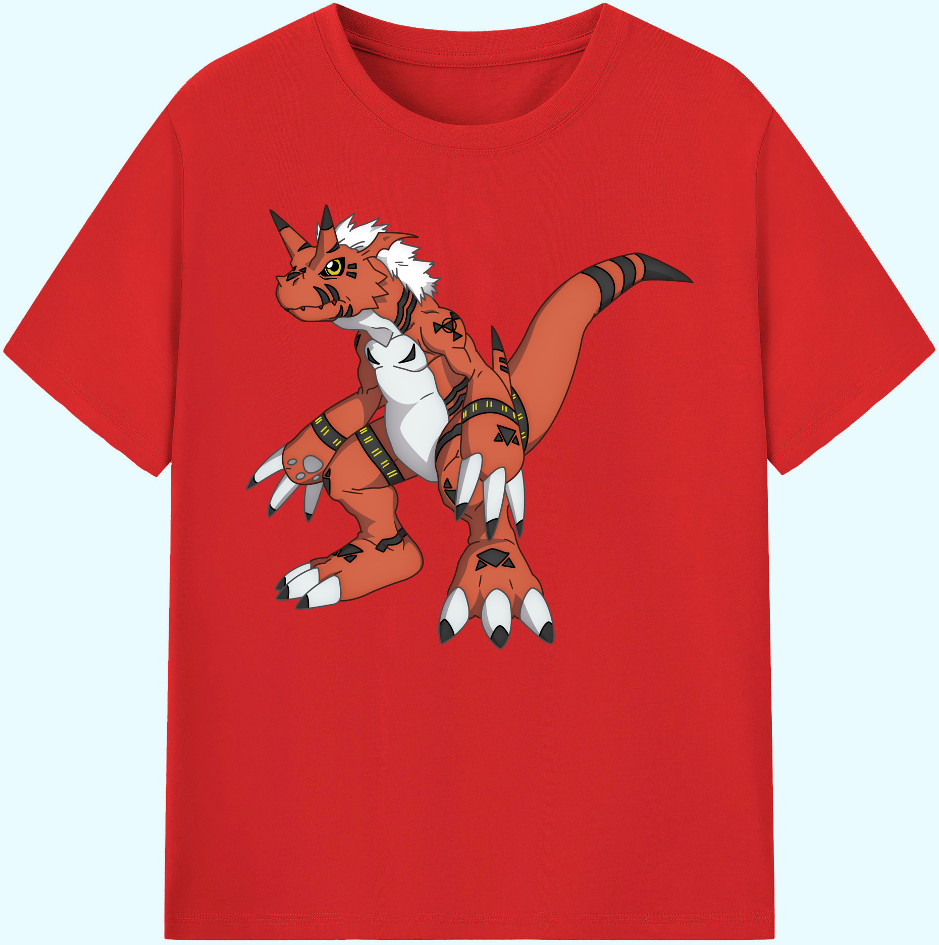 （画像用） Digimon デジタルモンスター/デジモン 綿100％ メンズ半袖Tシャツ｜肌触りやわらか＆通気性