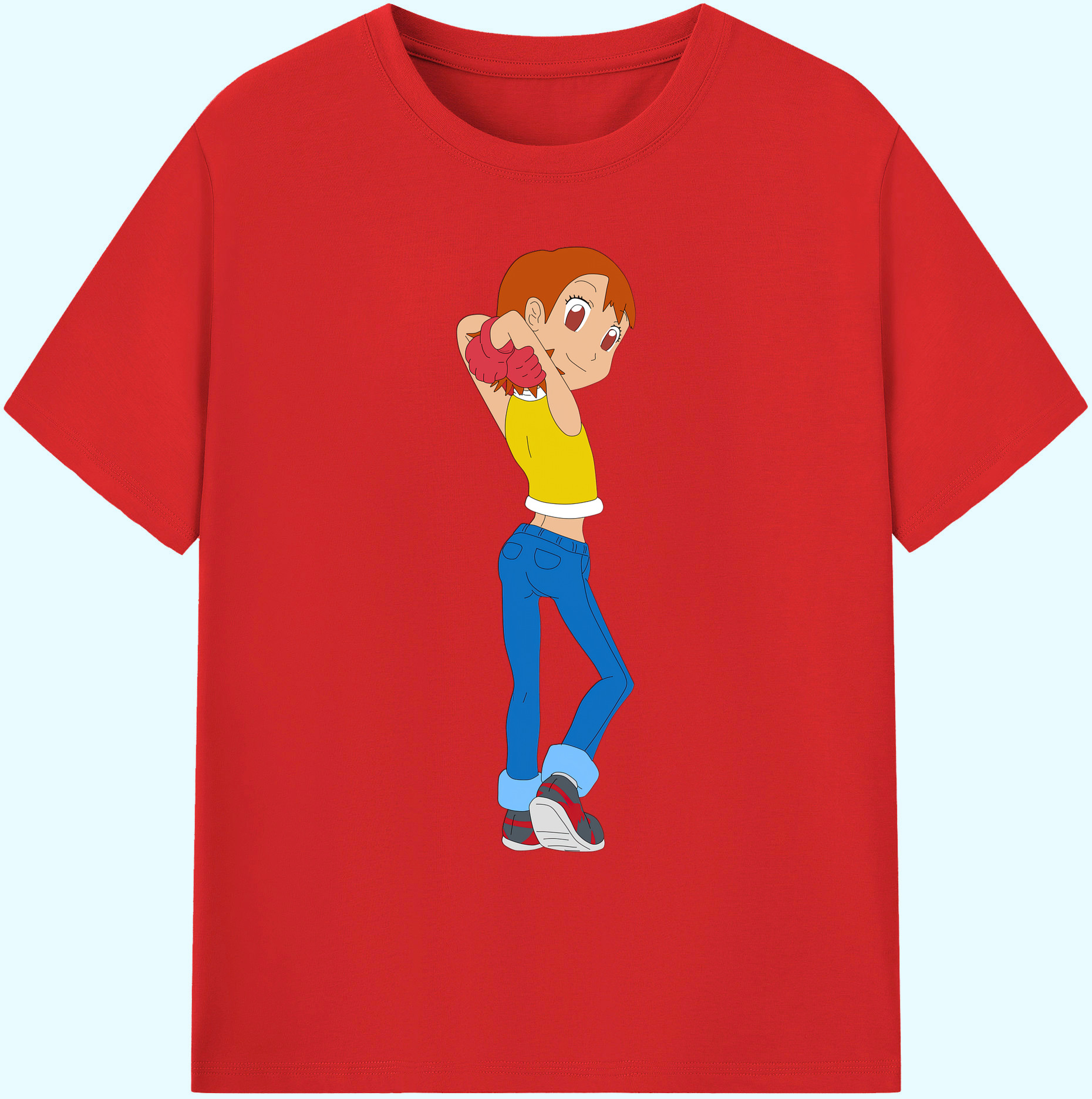（画像用） Digimon デジタルモンスター/デジモン 綿100％ メンズ半袖Tシャツ｜肌触りやわらか＆通気性