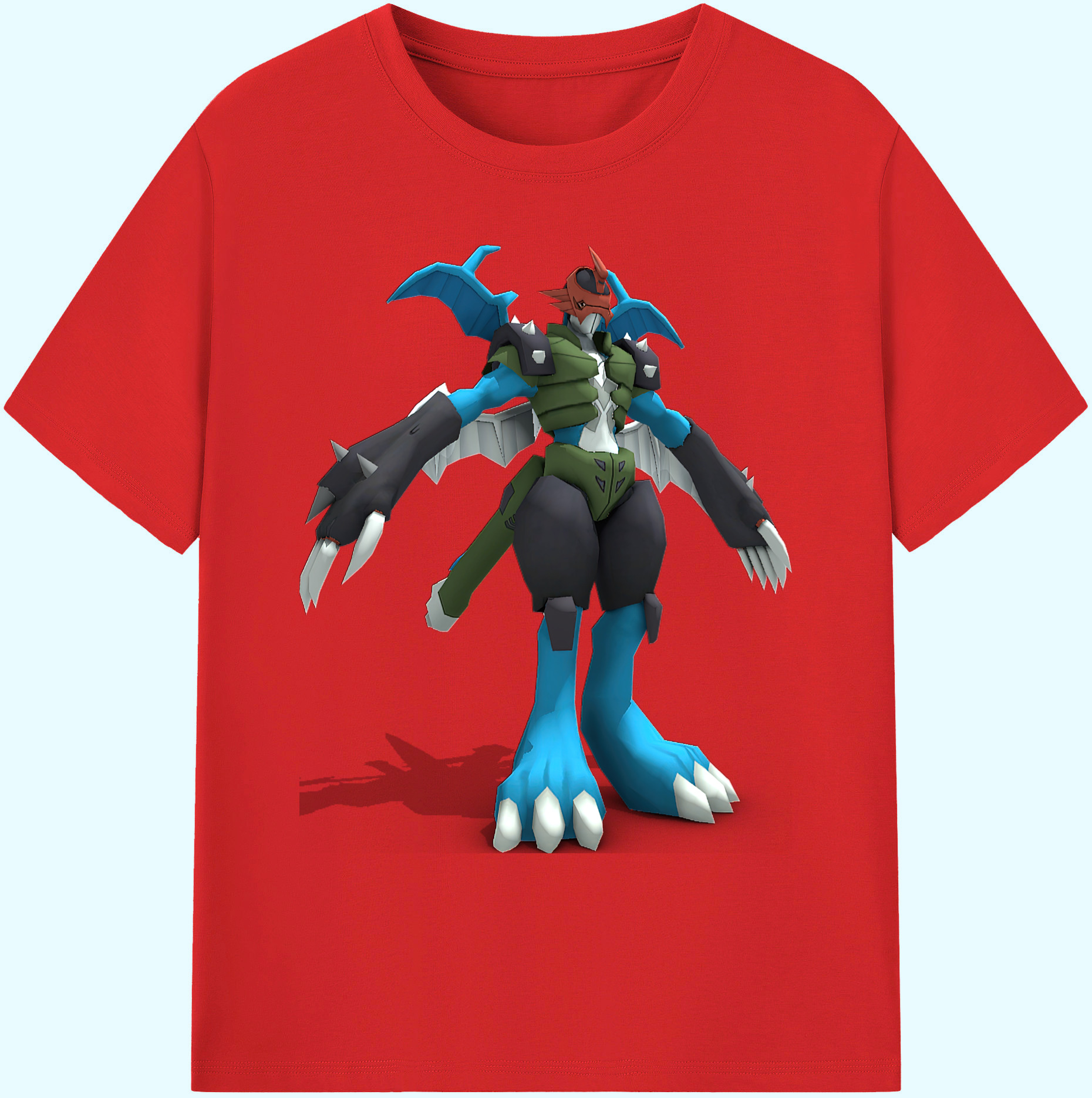 （画像用） Digimon デジタルモンスター/デジモン 綿100％ メンズ半袖Tシャツ｜肌触りやわらか＆通気性