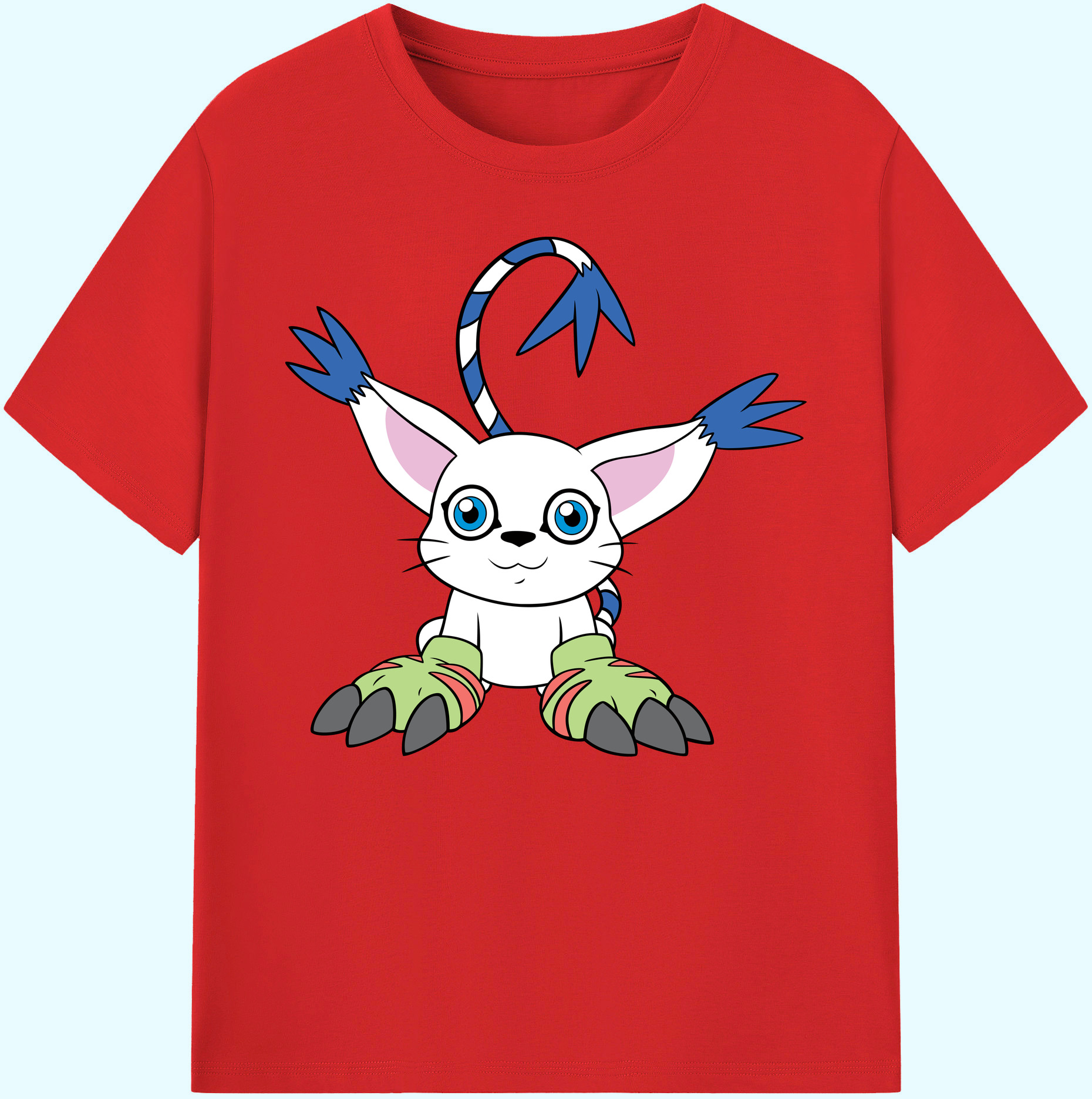 （画像用） Digimon デジタルモンスター/デジモン 綿100％ メンズ半袖Tシャツ｜肌触りやわらか＆通気性