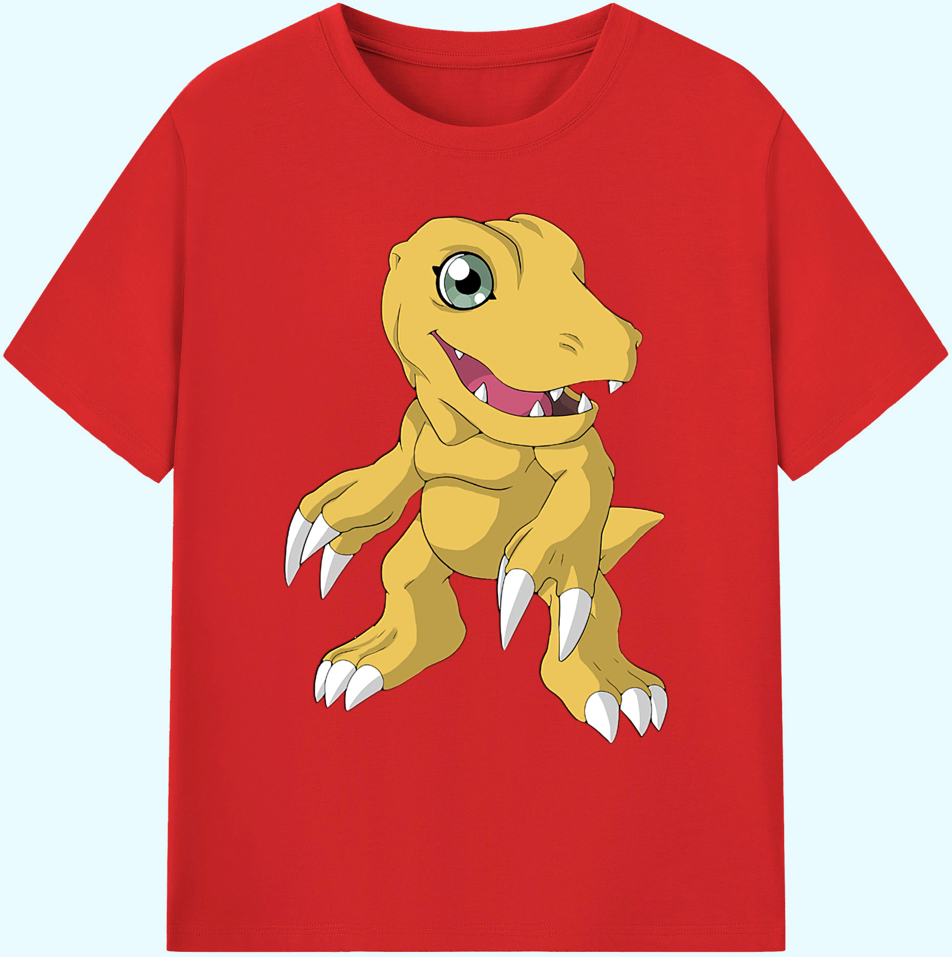 （画像用） Digimon デジタルモンスター/デジモン 綿100％ メンズ半袖Tシャツ｜肌触りやわらか＆通気性
