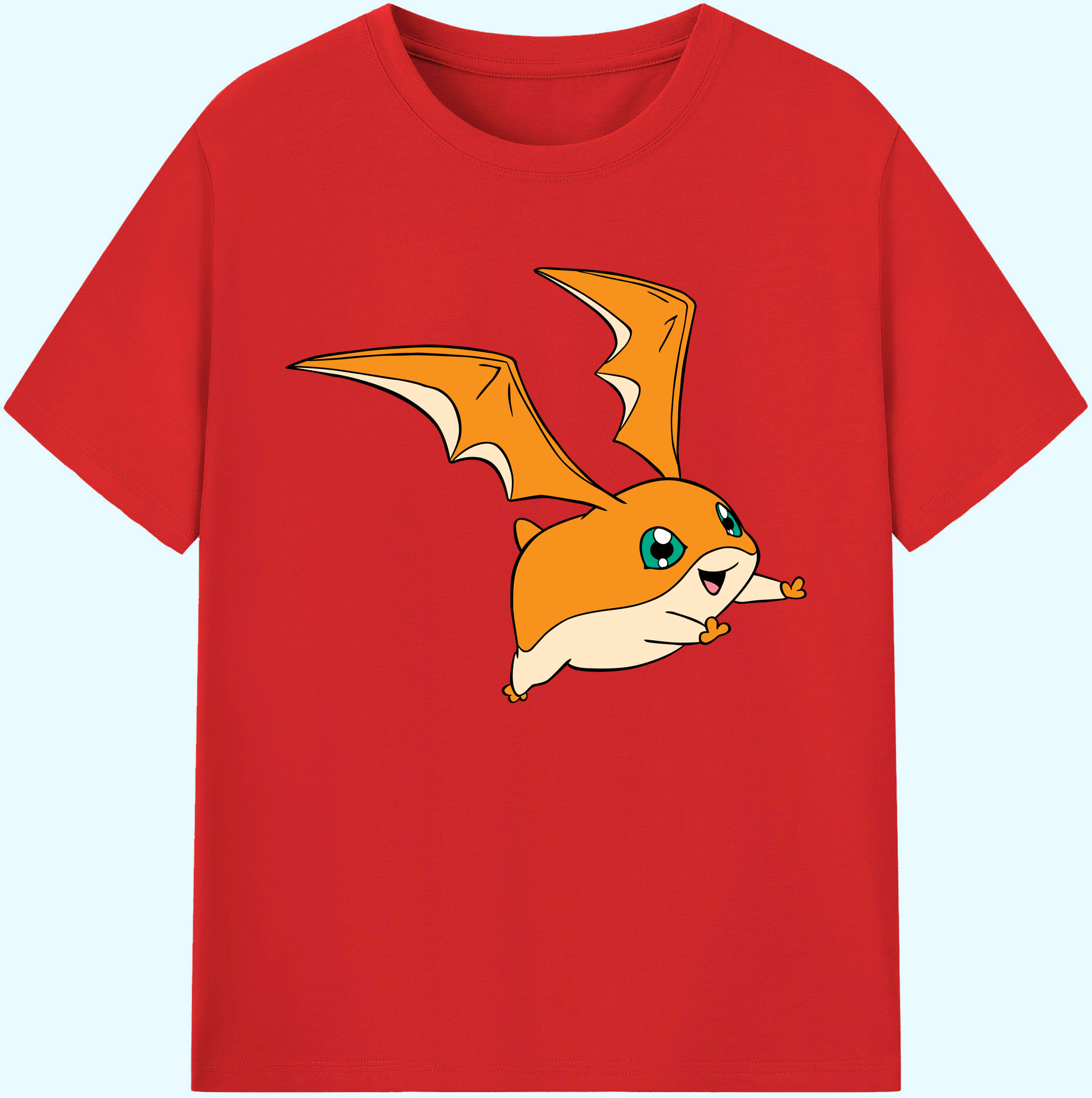 （画像用） Digimon デジタルモンスター/デジモン 綿100％ メンズ半袖Tシャツ｜肌触りやわらか＆通気性
