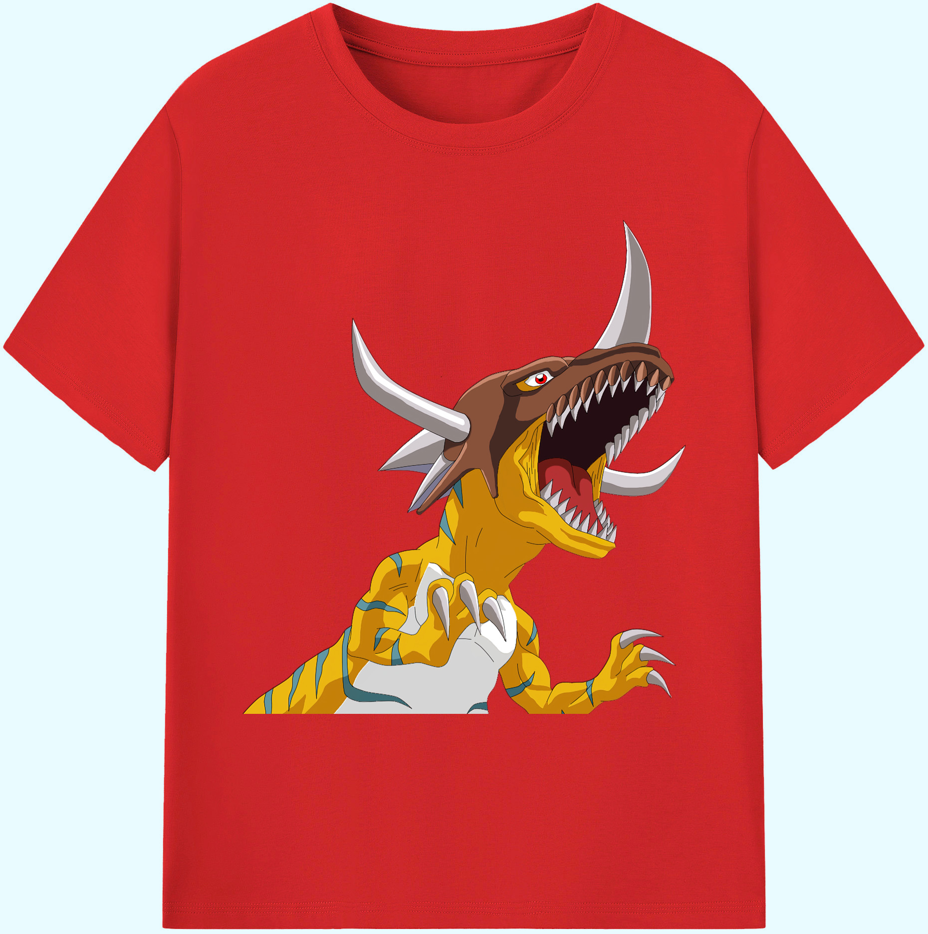 （画像用） Digimon デジタルモンスター/デジモン 綿100％ メンズ半袖Tシャツ｜肌触りやわらか＆通気性