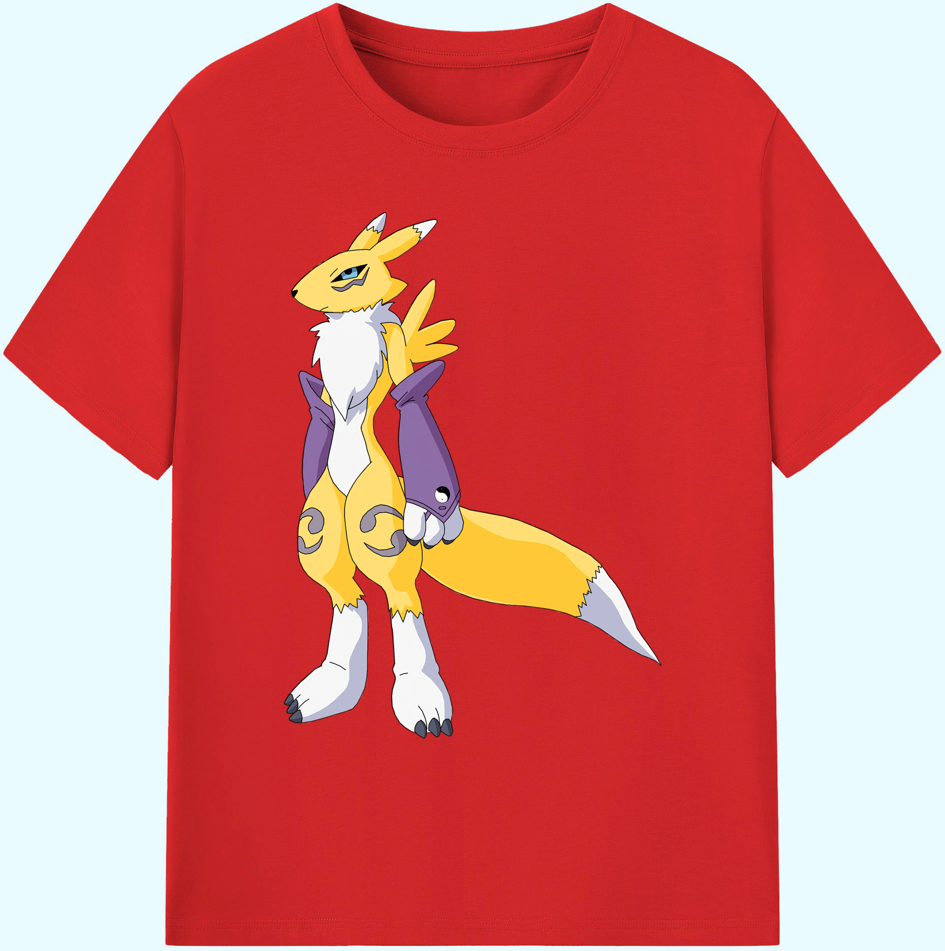 （画像用） Digimon デジタルモンスター/デジモン 綿100％ メンズ半袖Tシャツ｜肌触りやわらか＆通気性