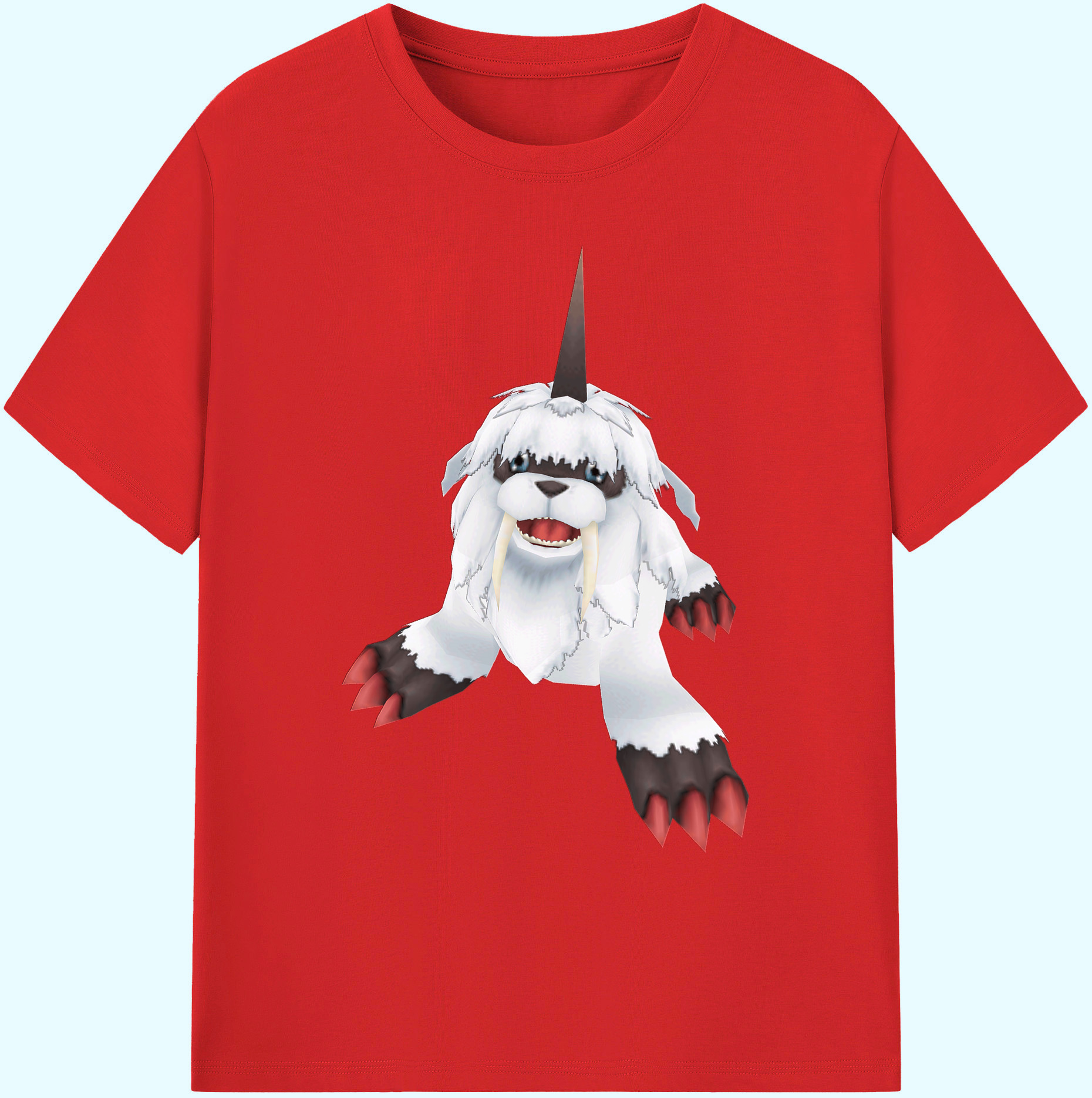 （画像用） Digimon デジタルモンスター/デジモン 綿100％ メンズ半袖Tシャツ｜肌触りやわらか＆通気性