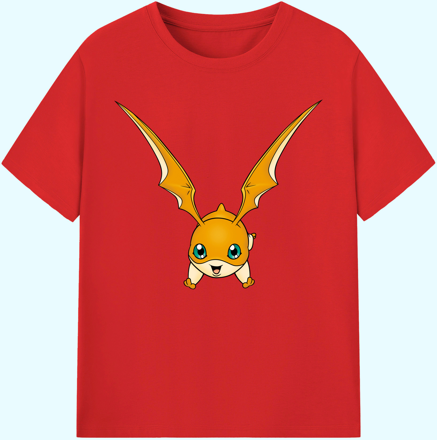 （画像用） Digimon デジタルモンスター/デジモン 綿100％ メンズ半袖Tシャツ｜肌触りやわらか＆通気性