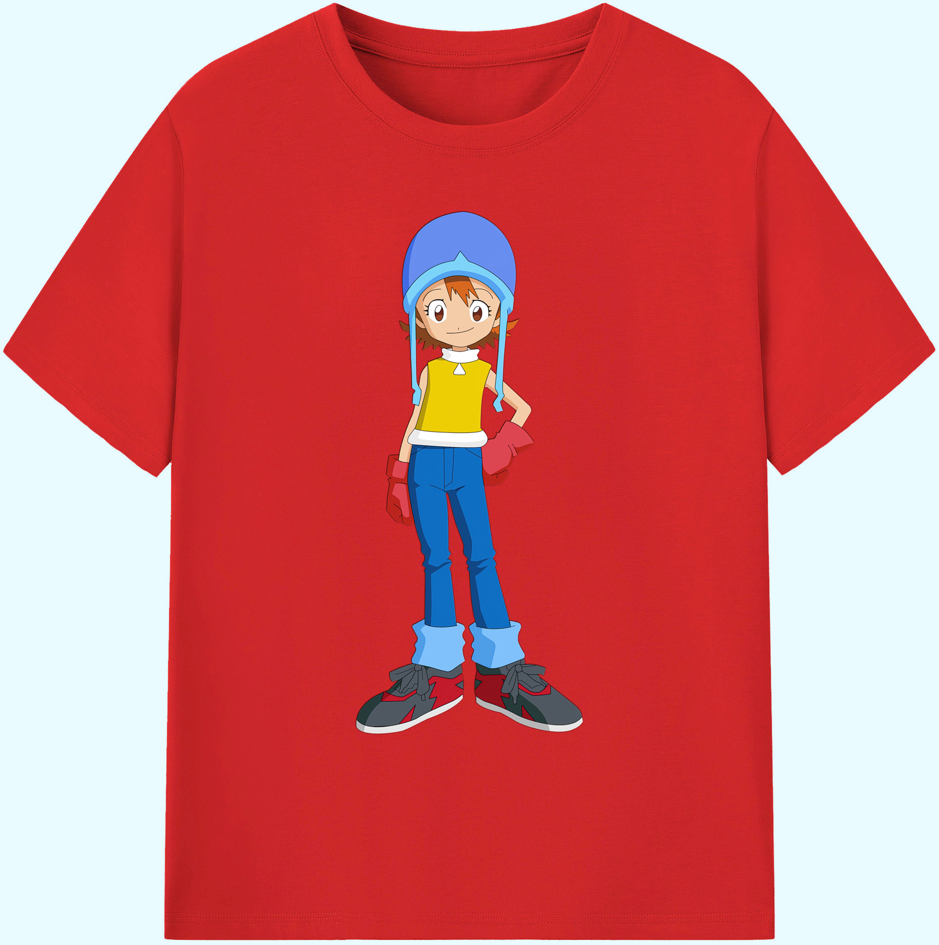 （画像用） Digimon デジタルモンスター/デジモン 綿100％ メンズ半袖Tシャツ｜肌触りやわらか＆通気性