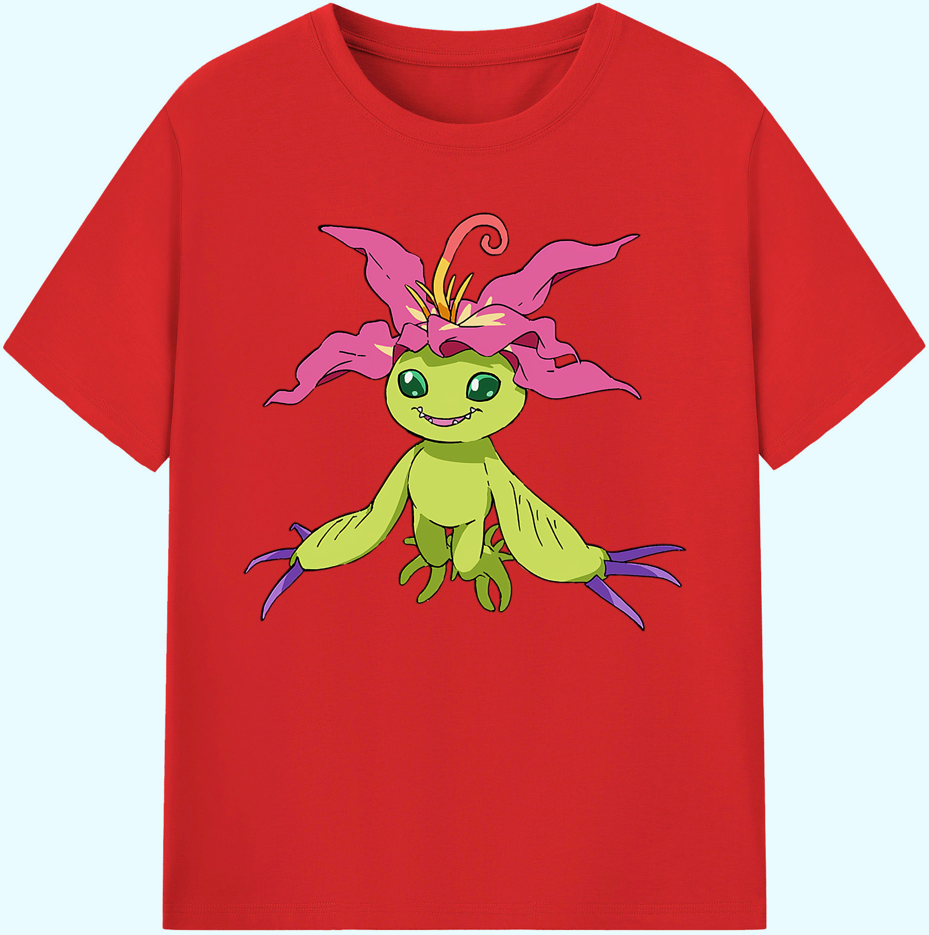 （画像用） Digimon デジタルモンスター/デジモン 綿100％ メンズ半袖Tシャツ｜肌触りやわらか＆通気性