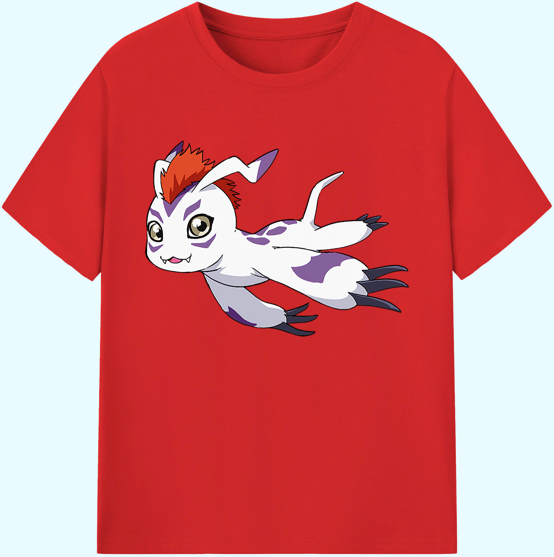 （画像用） Digimon デジタルモンスター/デジモン 綿100％ メンズ半袖Tシャツ｜肌触りやわらか＆通気性
