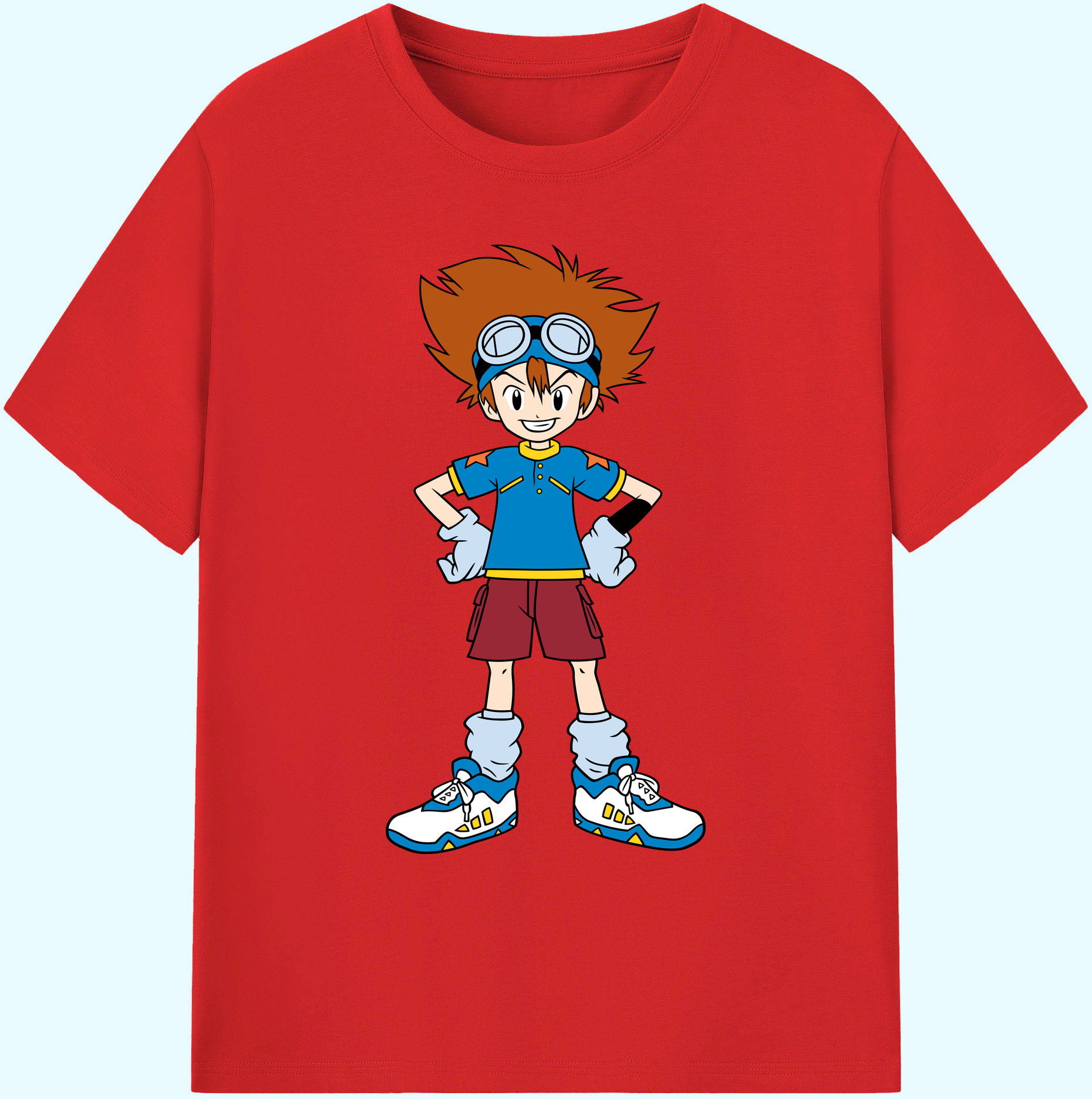 （画像用） Digimon デジタルモンスター/デジモン 綿100％ メンズ半袖Tシャツ｜肌触りやわらか＆通気性