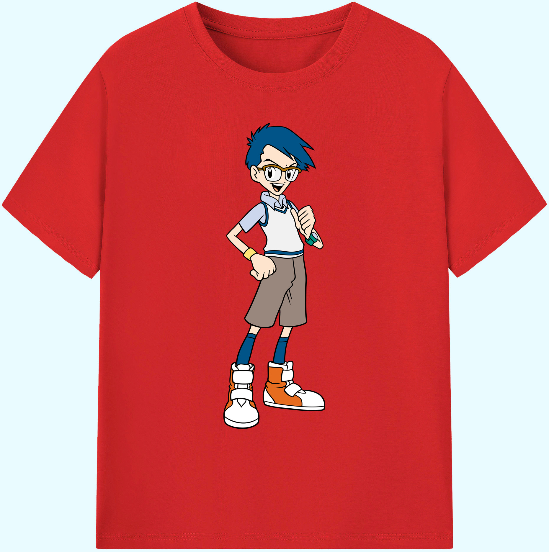 （画像用） Digimon デジタルモンスター/デジモン 綿100％ メンズ半袖Tシャツ｜肌触りやわらか＆通気性