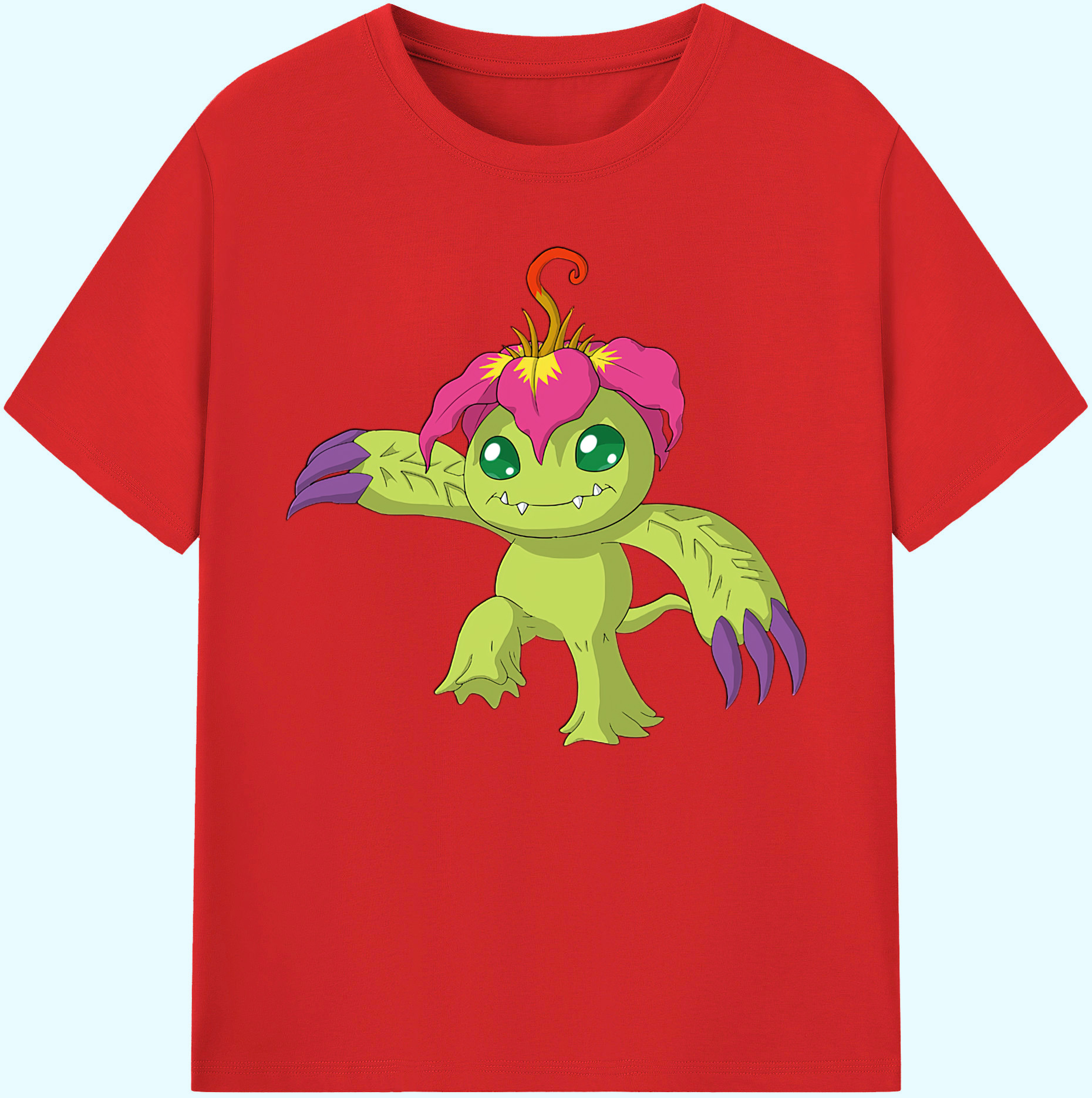 （画像用） Digimon デジタルモンスター/デジモン 綿100％ メンズ半袖Tシャツ｜肌触りやわらか＆通気性