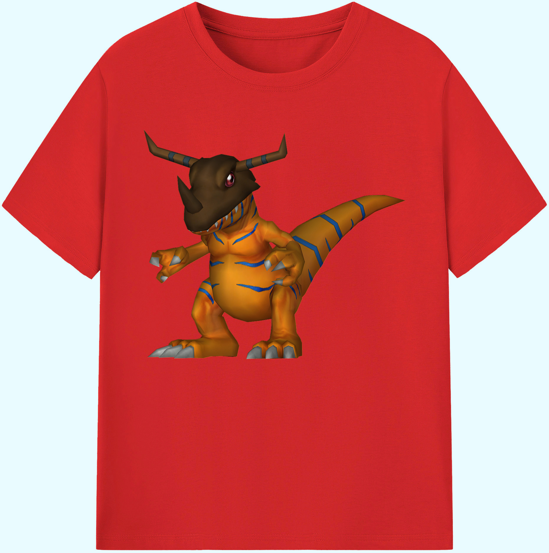 （画像用） Digimon デジタルモンスター/デジモン 綿100％ メンズ半袖Tシャツ｜肌触りやわらか＆通気性