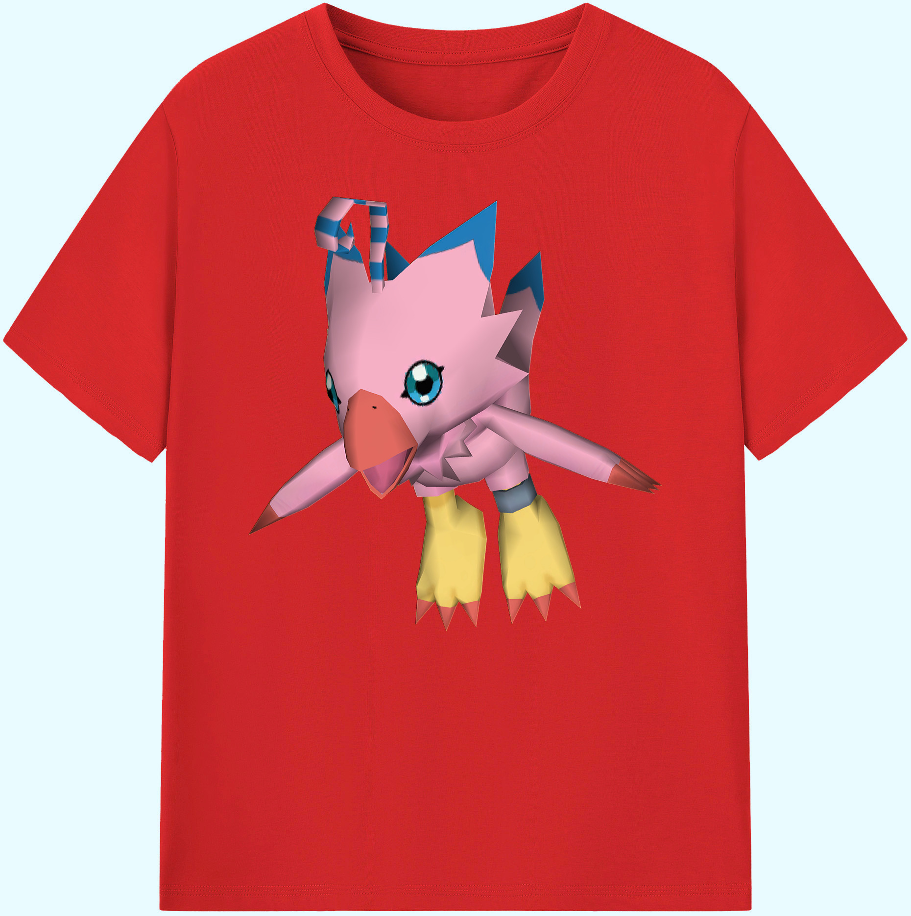 （画像用） Digimon デジタルモンスター/デジモン 綿100％ メンズ半袖Tシャツ｜肌触りやわらか＆通気性