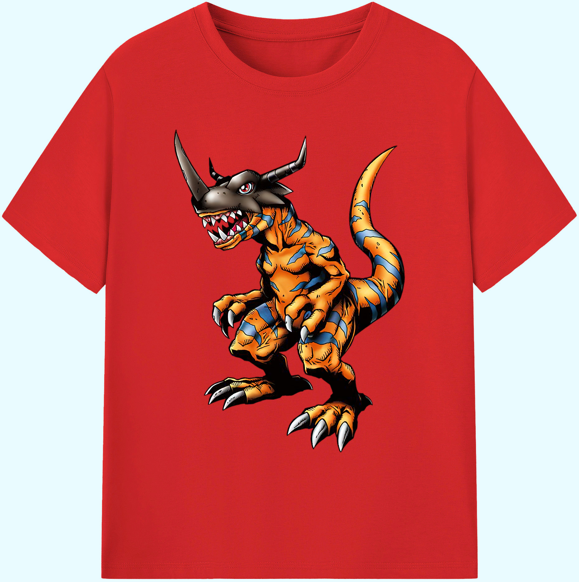 （画像用） Digimon デジタルモンスター/デジモン 綿100％ メンズ半袖Tシャツ｜肌触りやわらか＆通気性