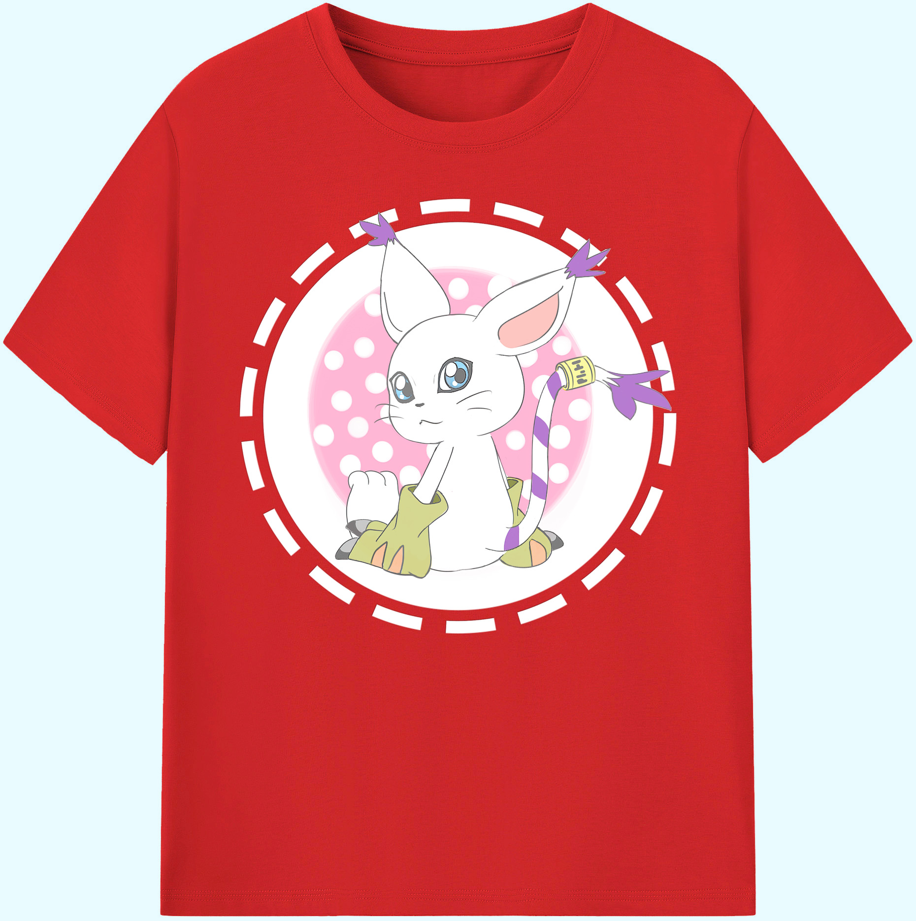 （画像用） Digimon デジタルモンスター/デジモン 綿100％ メンズ半袖Tシャツ｜肌触りやわらか＆通気性