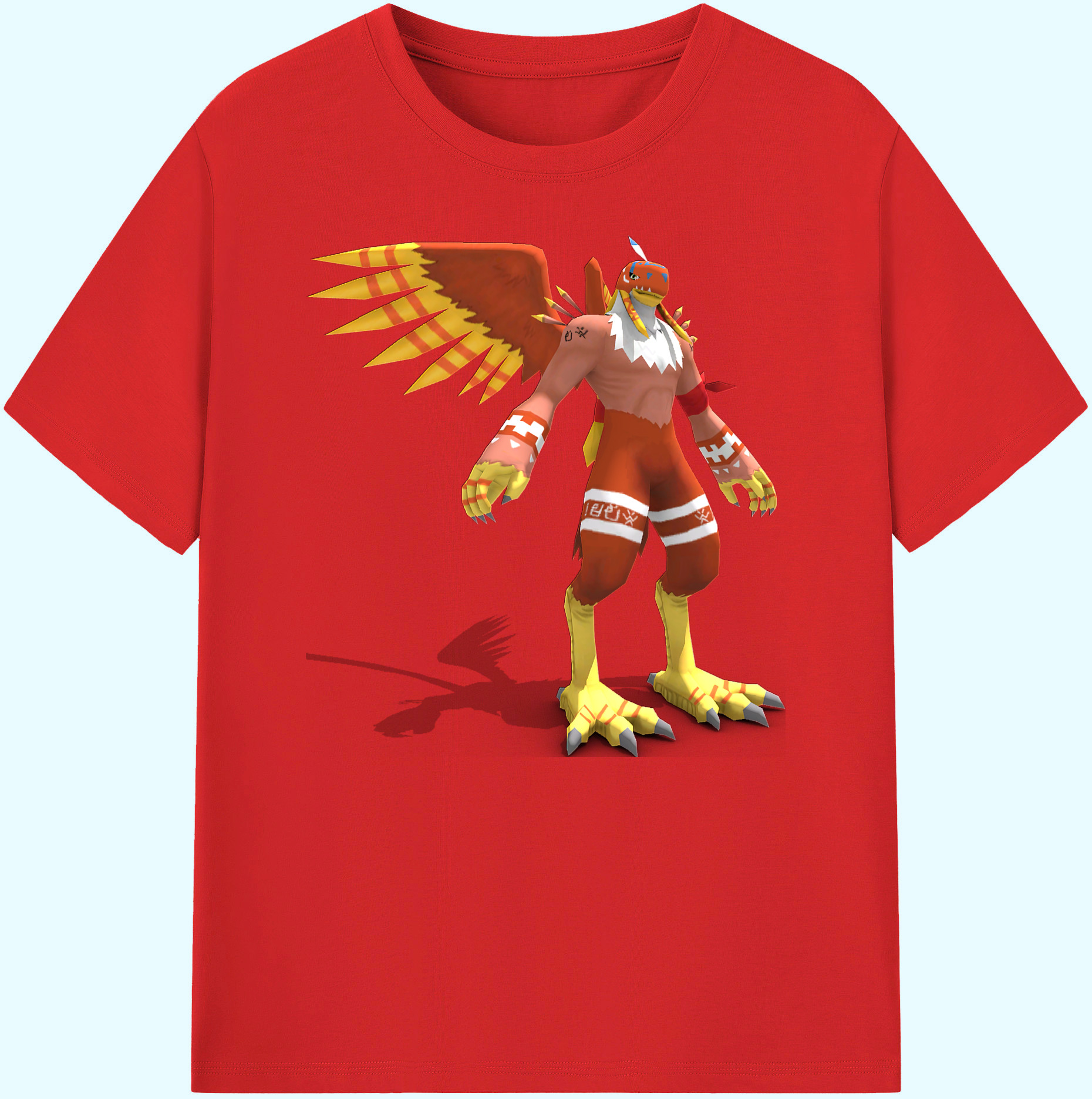 （画像用） Digimon デジタルモンスター/デジモン 綿100％ メンズ半袖Tシャツ｜肌触りやわらか＆通気性