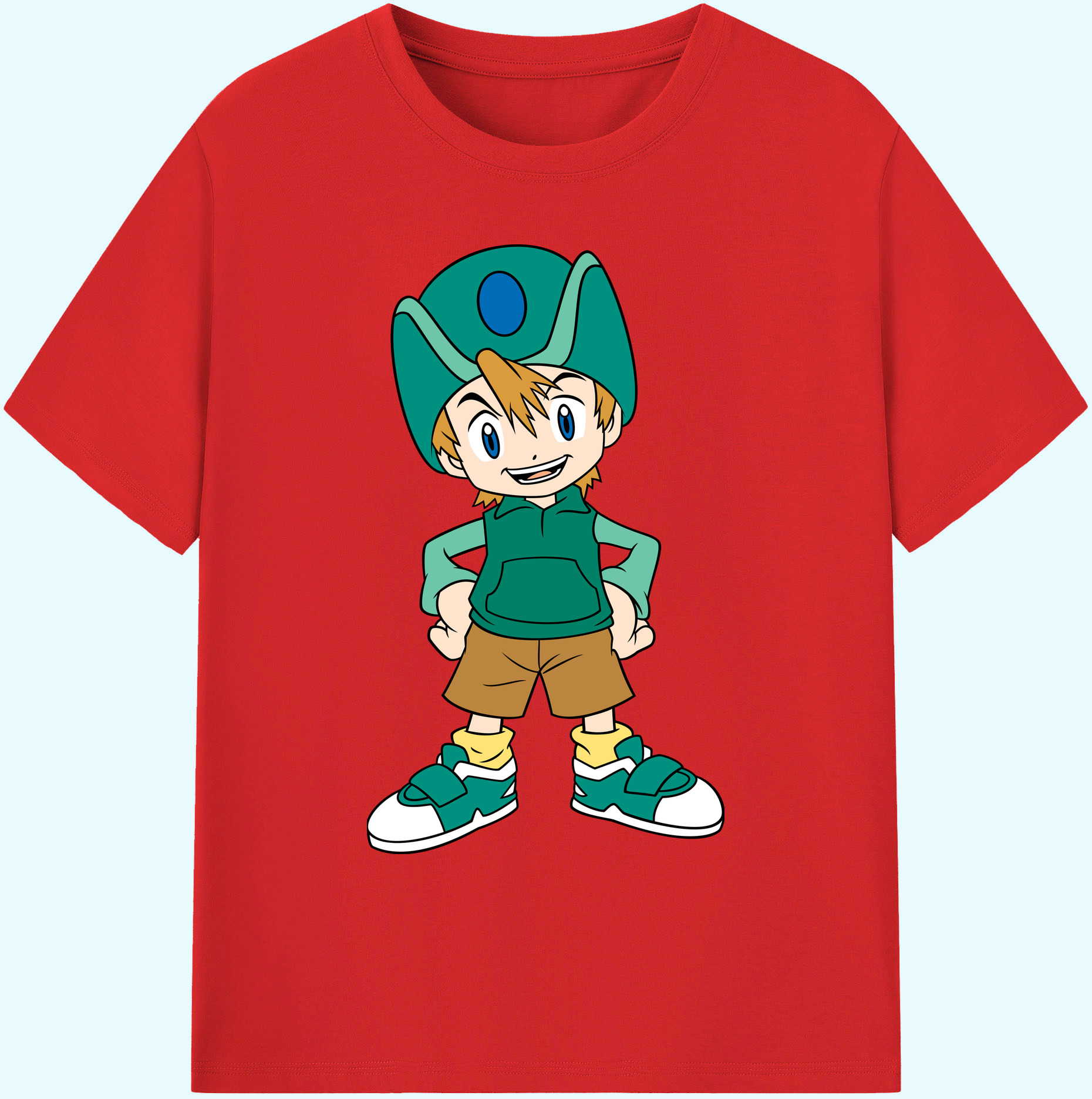（画像用） Digimon デジタルモンスター/デジモン 綿100％ メンズ半袖Tシャツ｜肌触りやわらか＆通気性