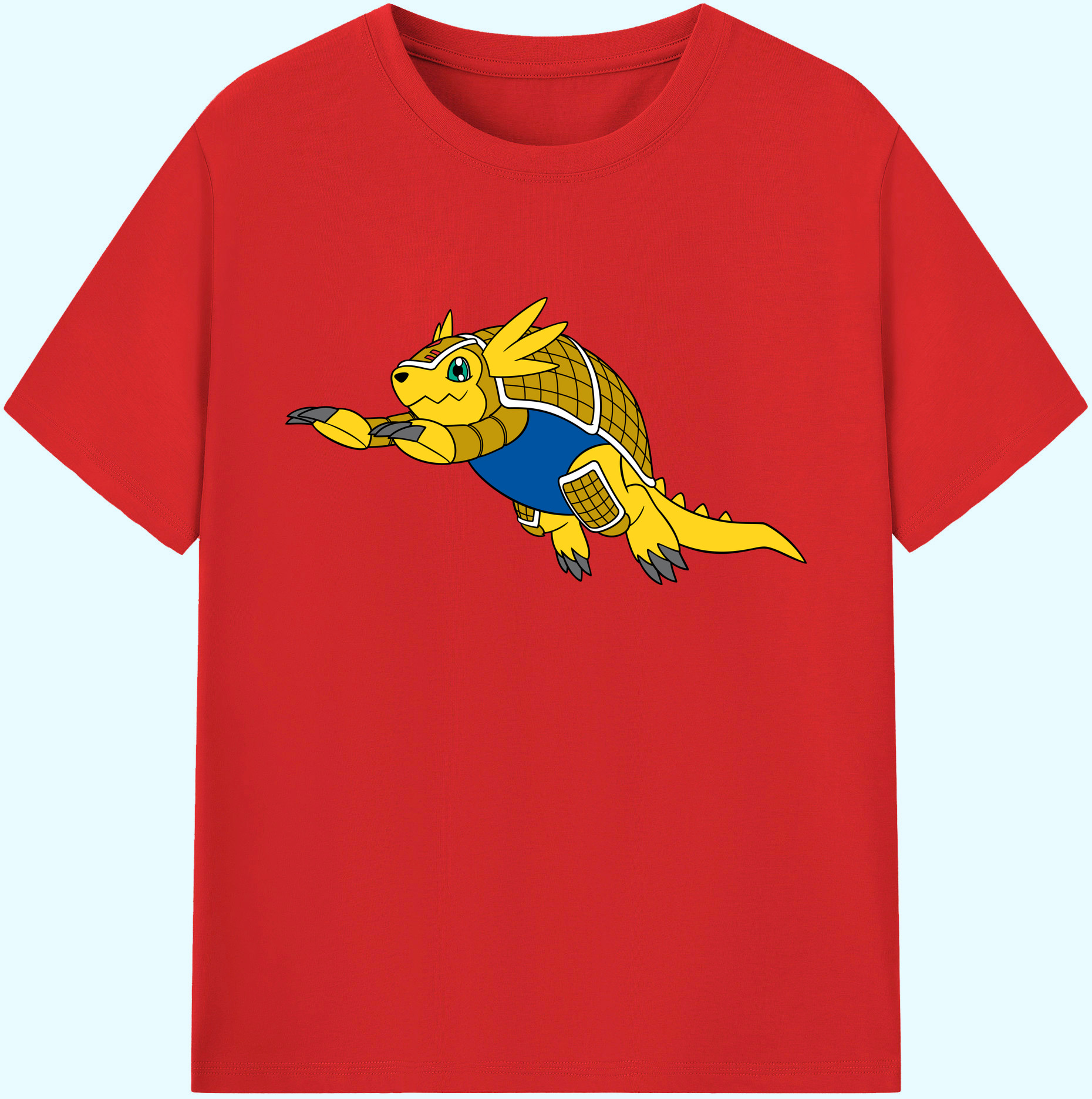 （画像用） Digimon デジタルモンスター/デジモン 綿100％ メンズ半袖Tシャツ｜肌触りやわらか＆通気性