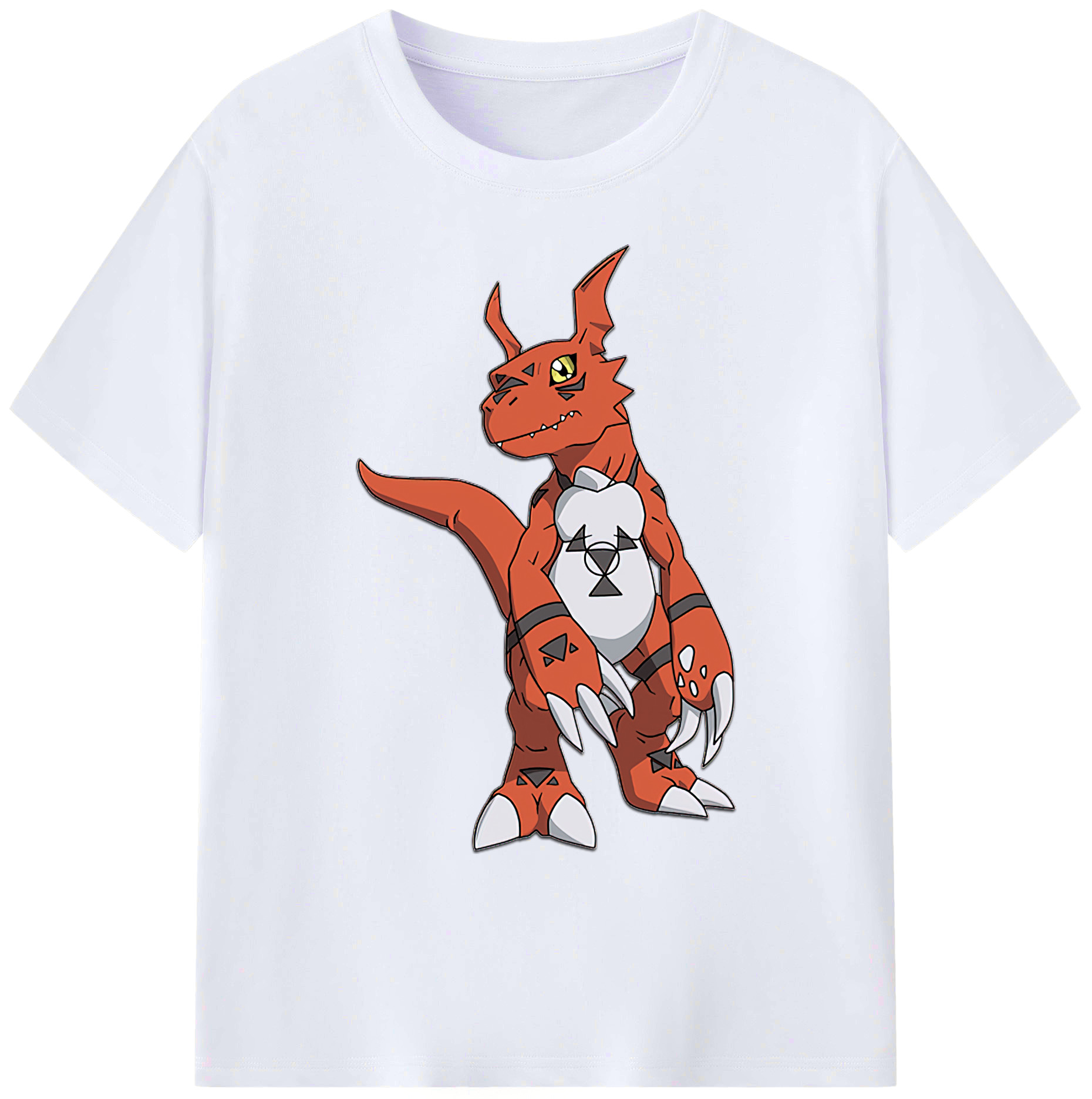 （画像用） Digimon デジタルモンスター/デジモン 綿100％ メンズ半袖Tシャツ｜肌触りやわらか＆通気性
