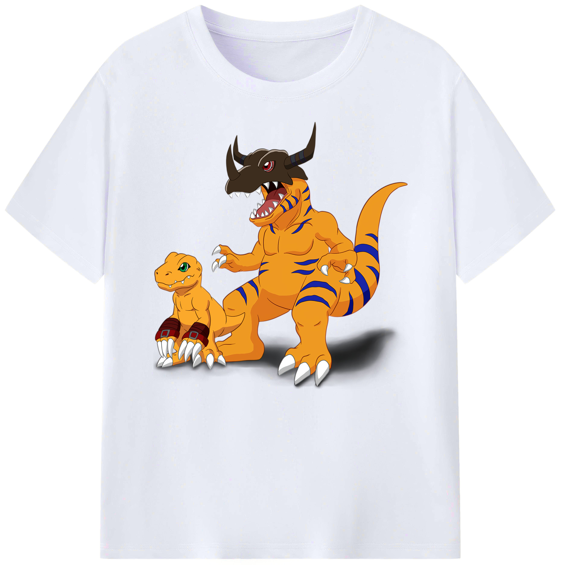 （画像用） Digimon デジタルモンスター/デジモン 綿100％ メンズ半袖Tシャツ｜肌触りやわらか＆通気性