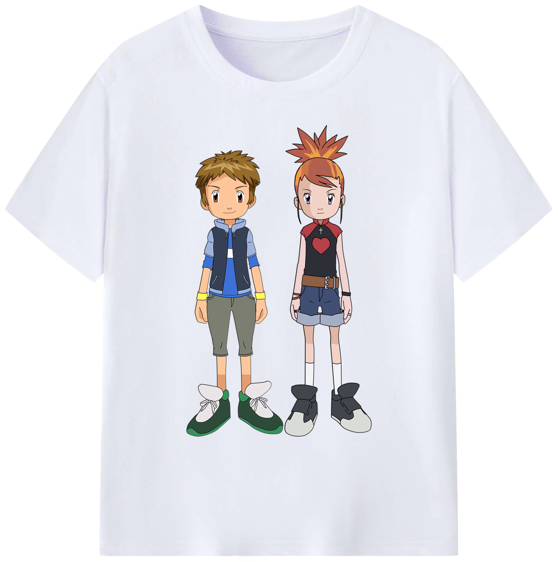（画像用） Digimon デジタルモンスター/デジモン 綿100％ メンズ半袖Tシャツ｜肌触りやわらか＆通気性
