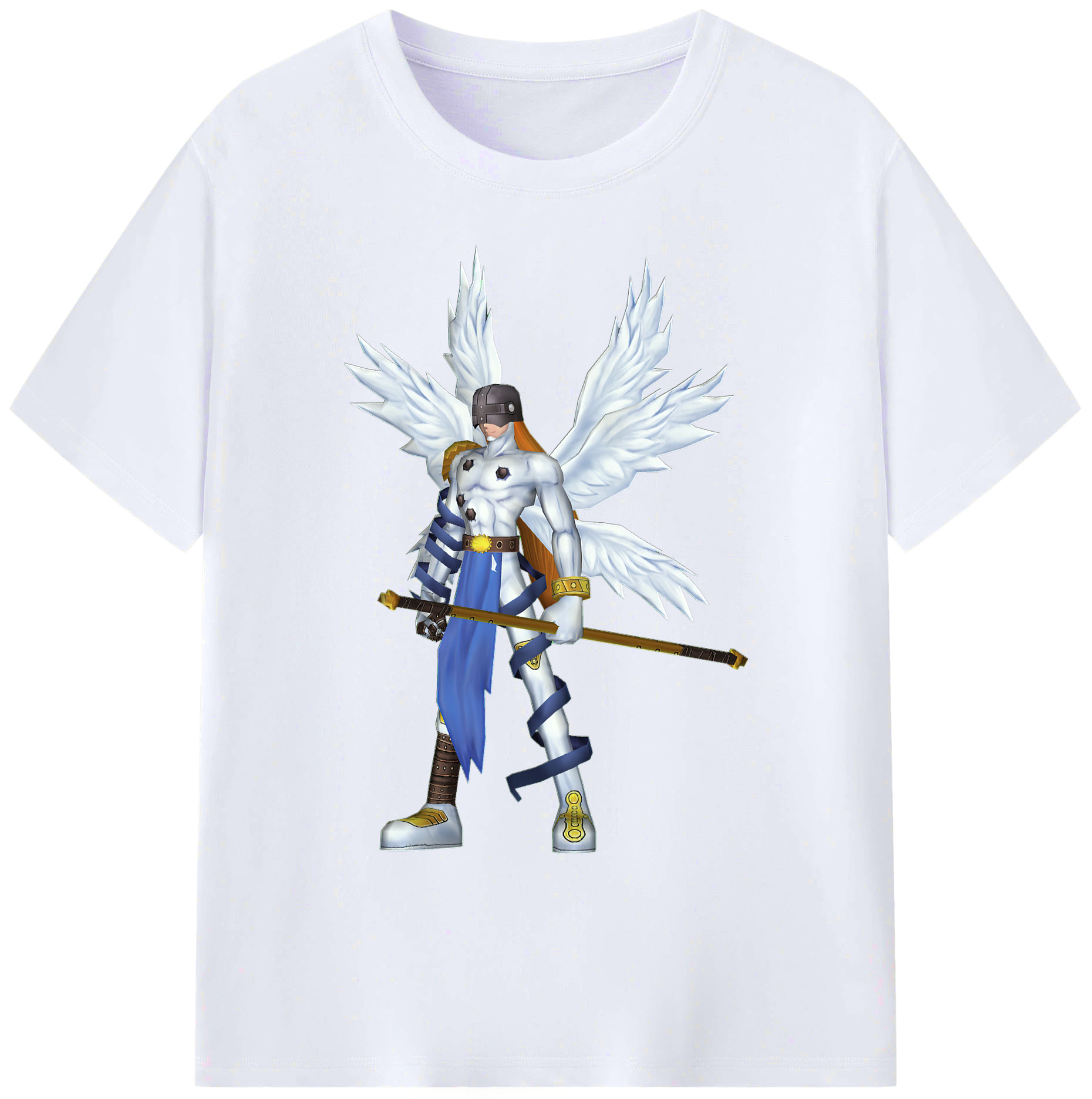 （画像用） Digimon デジタルモンスター/デジモン 綿100％ メンズ半袖Tシャツ｜肌触りやわらか＆通気性