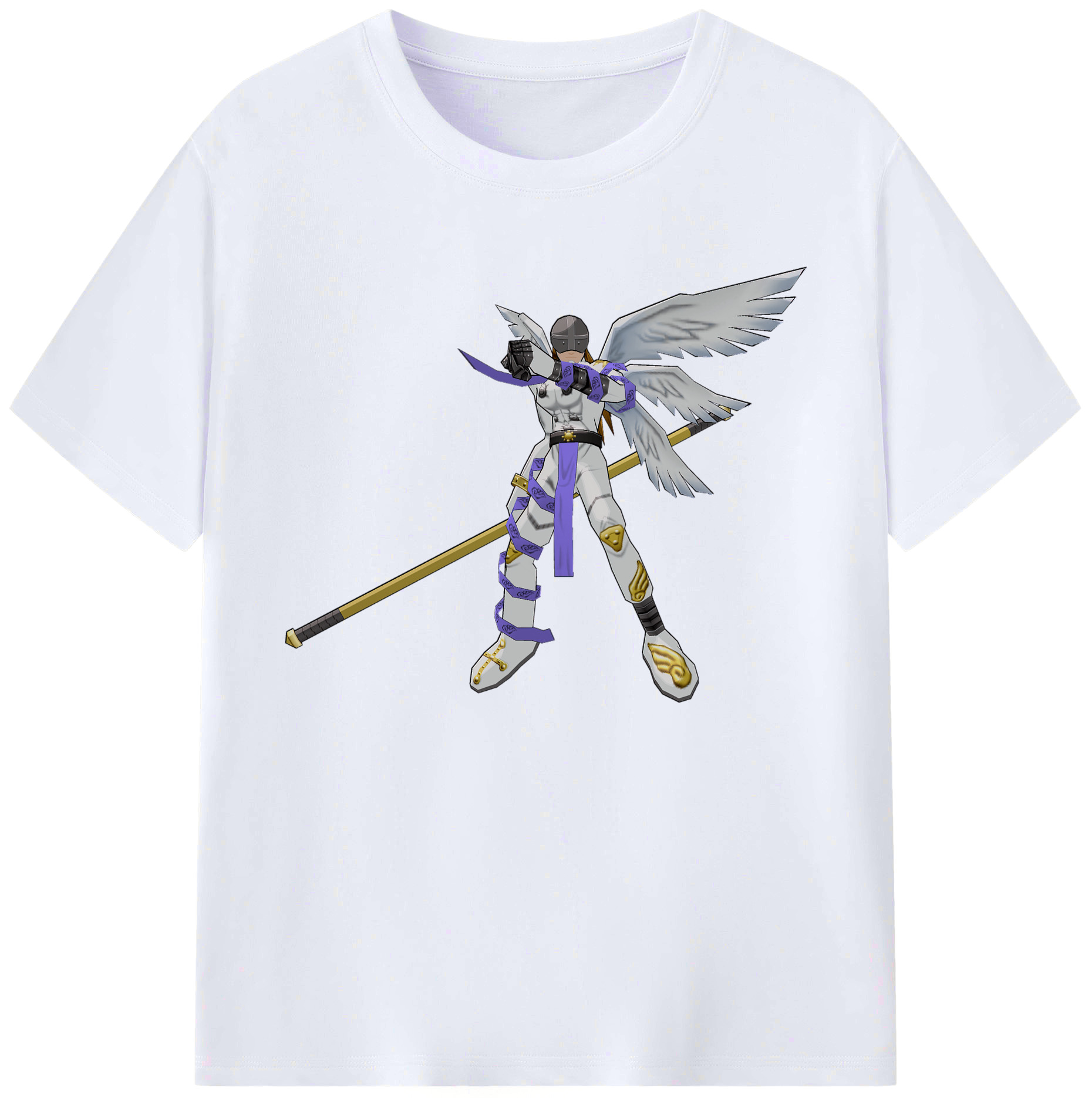 （画像用） Digimon デジタルモンスター/デジモン 綿100％ メンズ半袖Tシャツ｜肌触りやわらか＆通気性