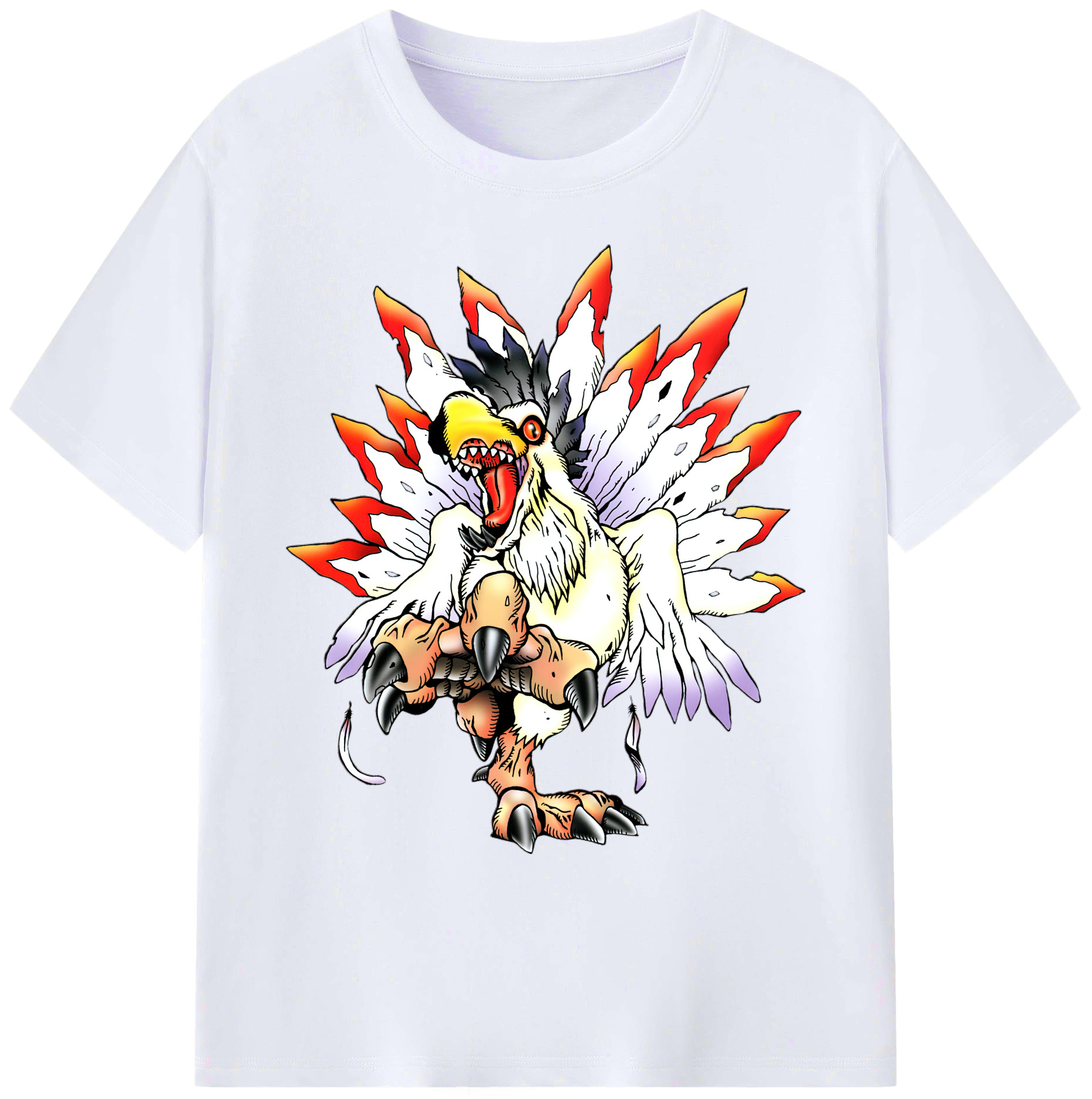 （画像用） Digimon デジタルモンスター/デジモン 綿100％ メンズ半袖Tシャツ｜肌触りやわらか＆通気性