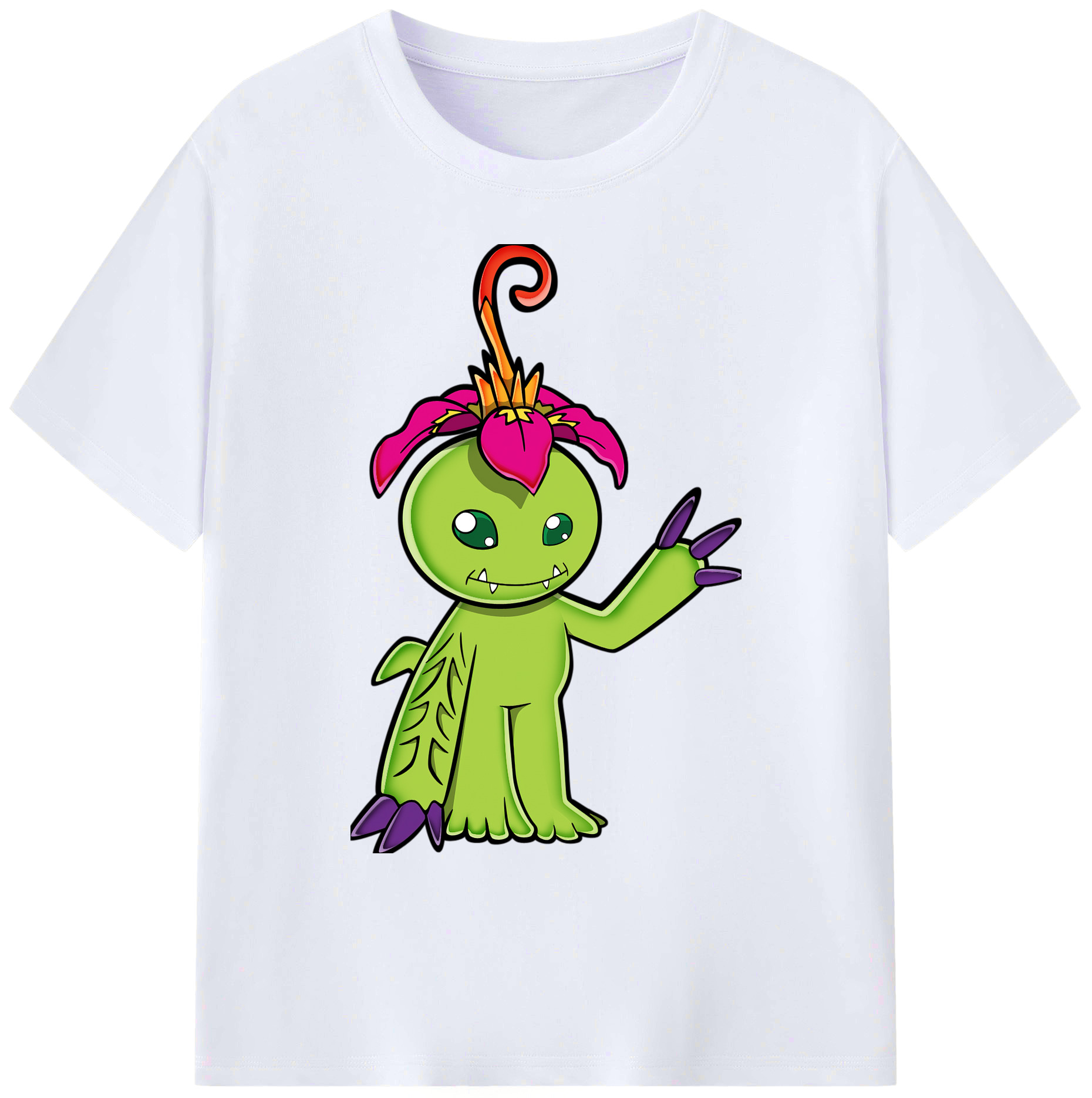 （画像用） Digimon デジタルモンスター/デジモン 綿100％ メンズ半袖Tシャツ｜肌触りやわらか＆通気性
