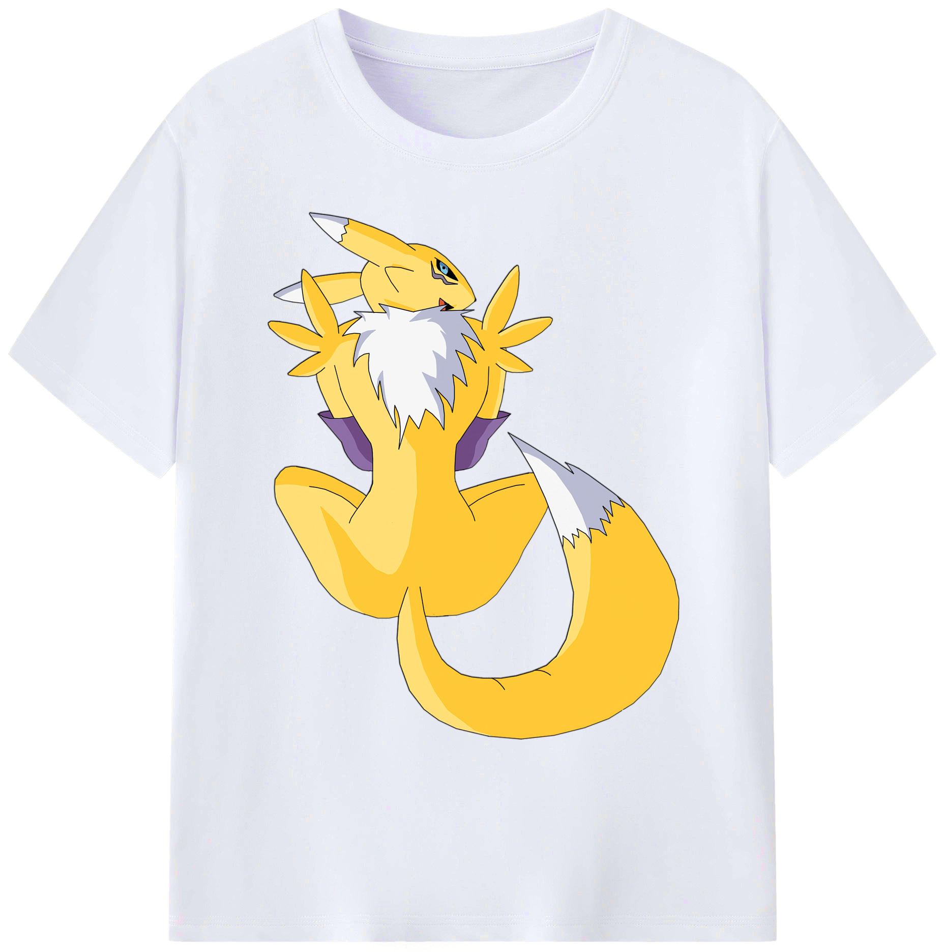 （画像用） Digimon デジタルモンスター/デジモン 綿100％ メンズ半袖Tシャツ｜肌触りやわらか＆通気性