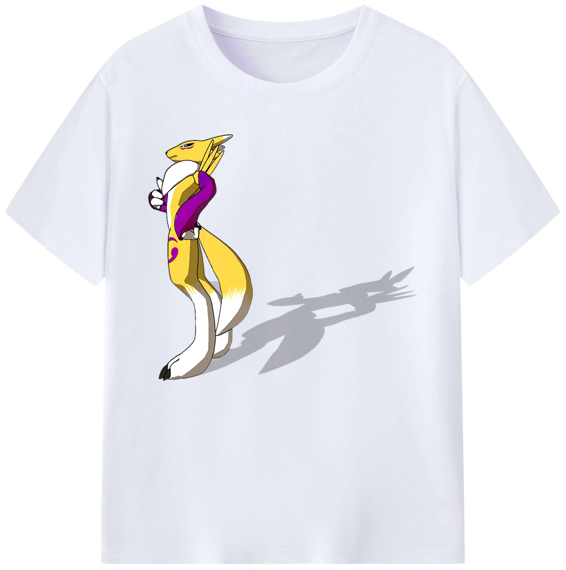 （画像用） Digimon デジタルモンスター/デジモン 綿100％ メンズ半袖Tシャツ｜肌触りやわらか＆通気性