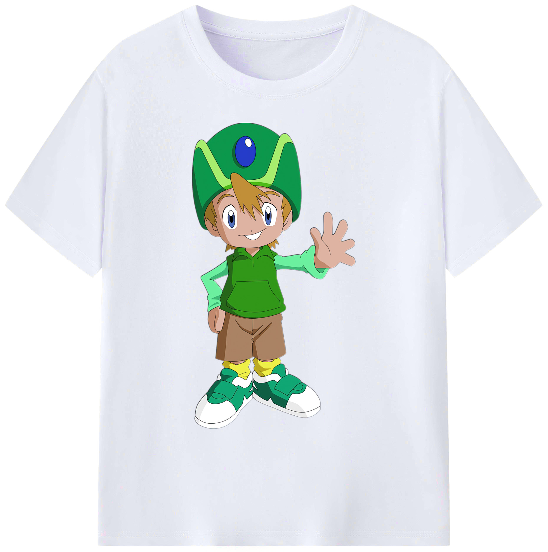 （画像用） Digimon デジタルモンスター/デジモン 綿100％ メンズ半袖Tシャツ｜肌触りやわらか＆通気性
