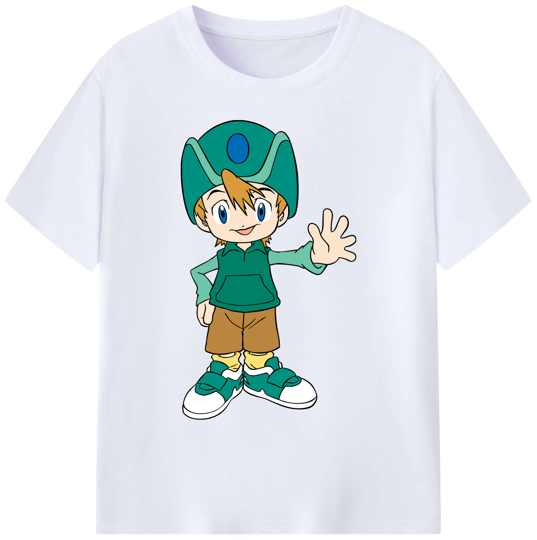 （画像用） Digimon デジタルモンスター/デジモン 綿100％ メンズ半袖Tシャツ｜肌触りやわらか＆通気性