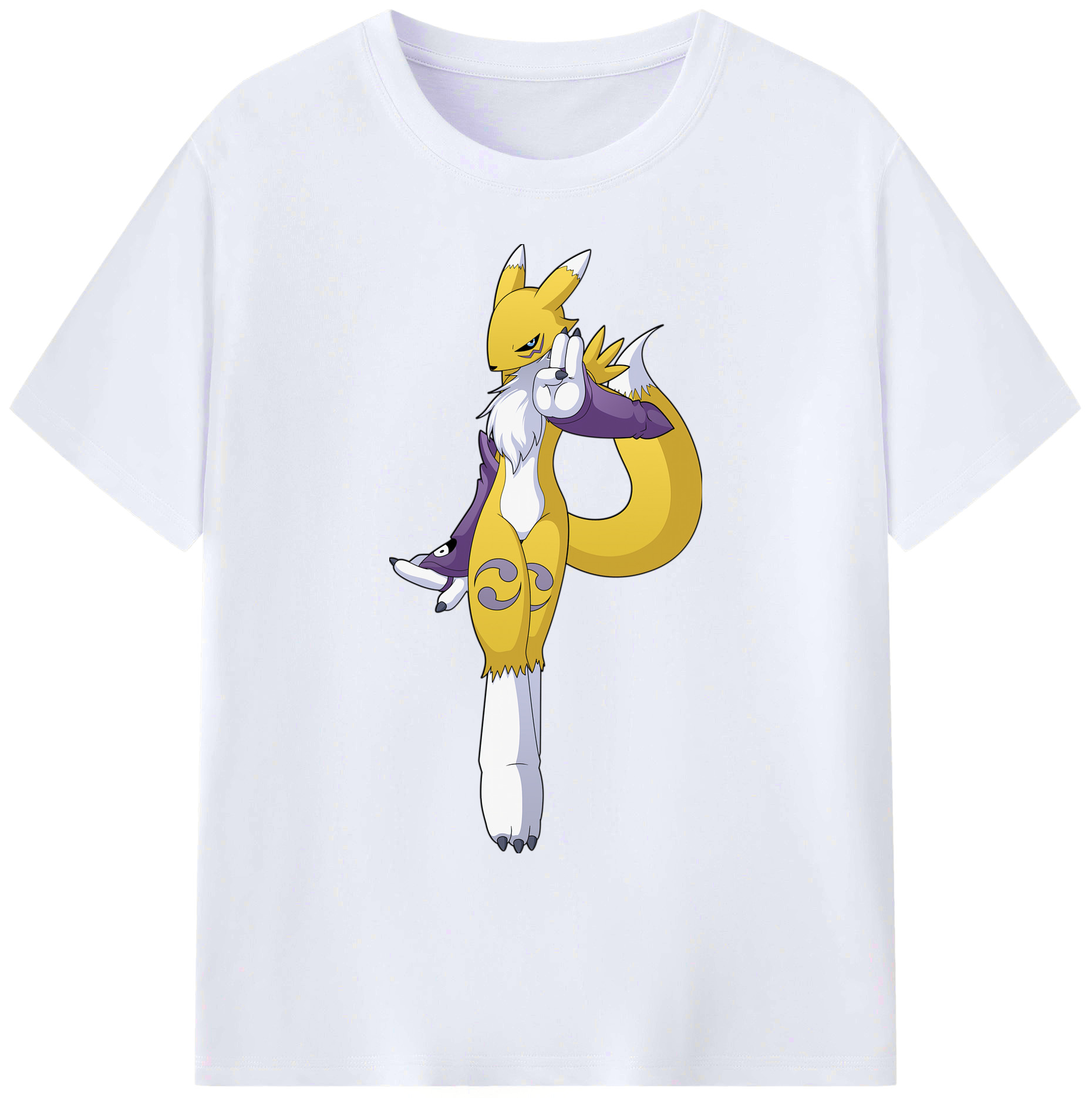 （画像用） Digimon デジタルモンスター/デジモン 綿100％ メンズ半袖Tシャツ｜肌触りやわらか＆通気性